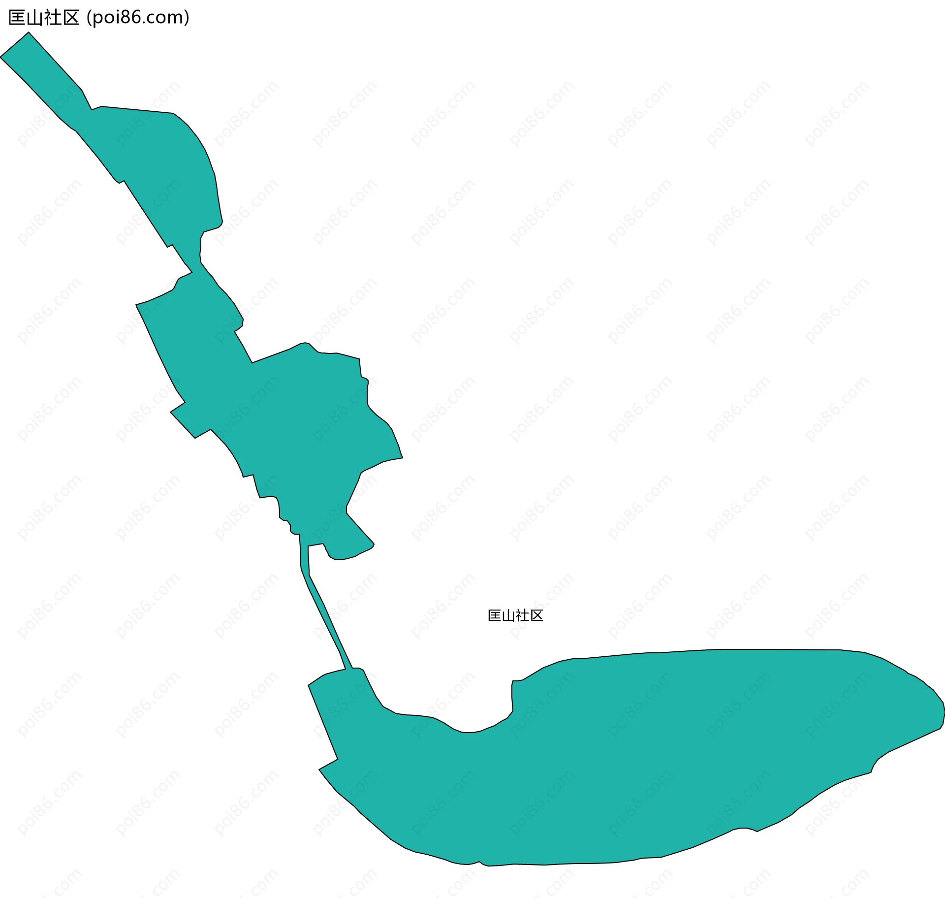 匡山社区边界地图