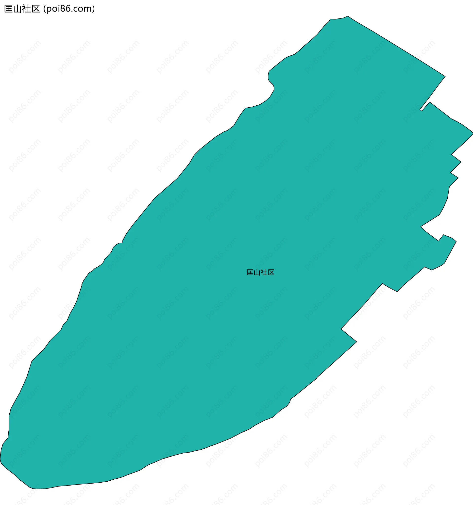 匡山社区边界地图