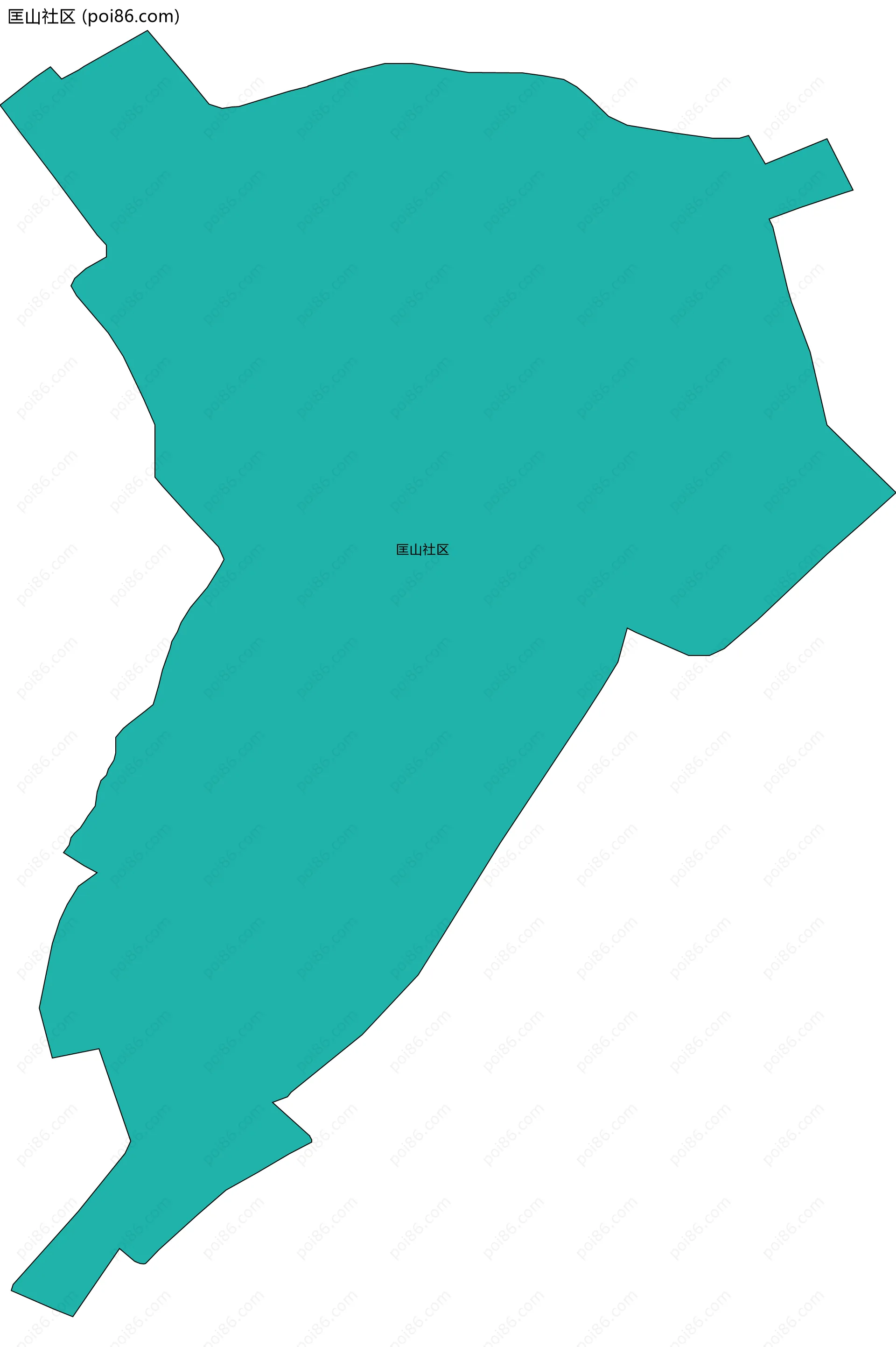 匡山社区边界地图