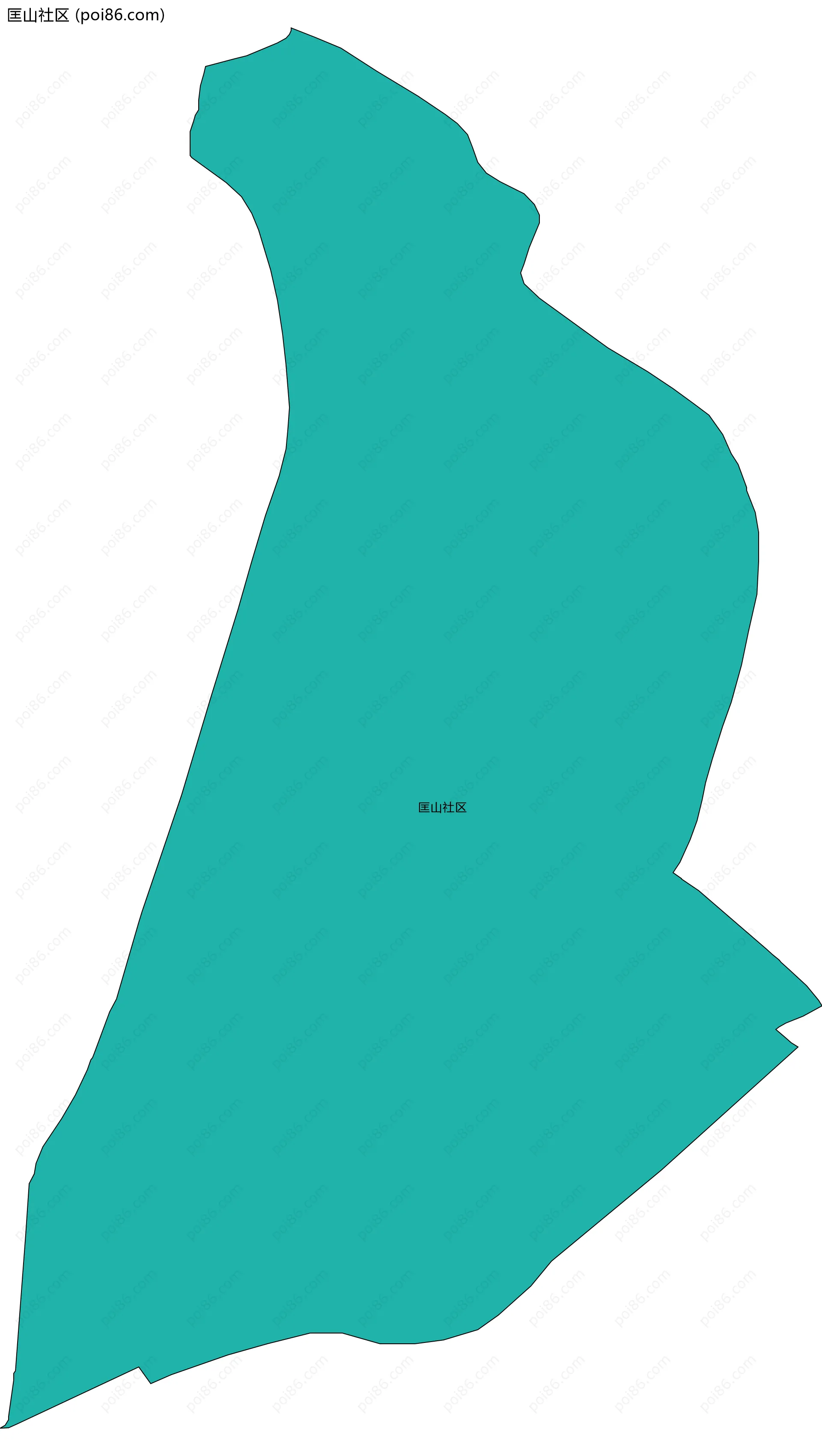 匡山社区边界地图