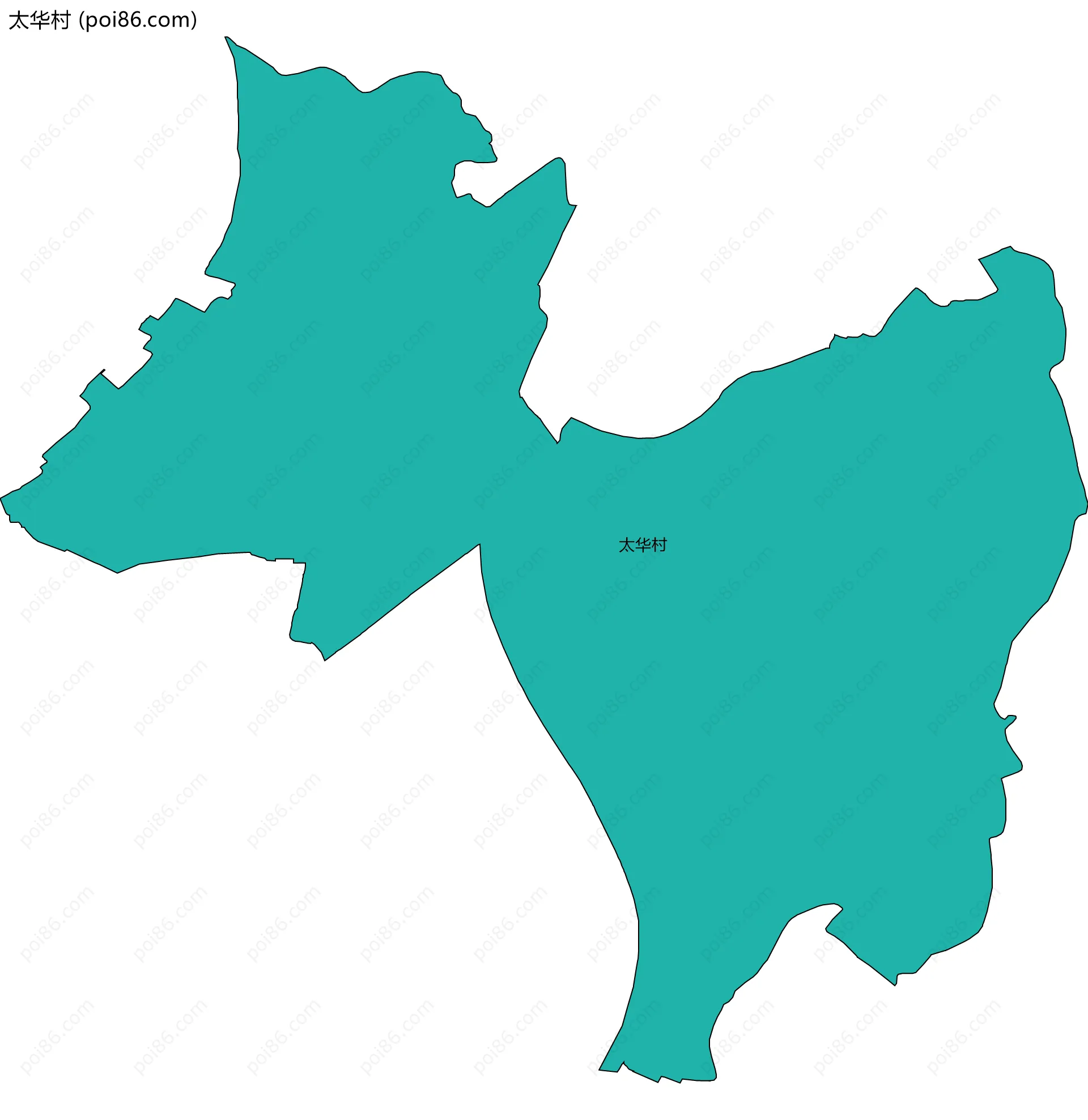 太华村边界地图