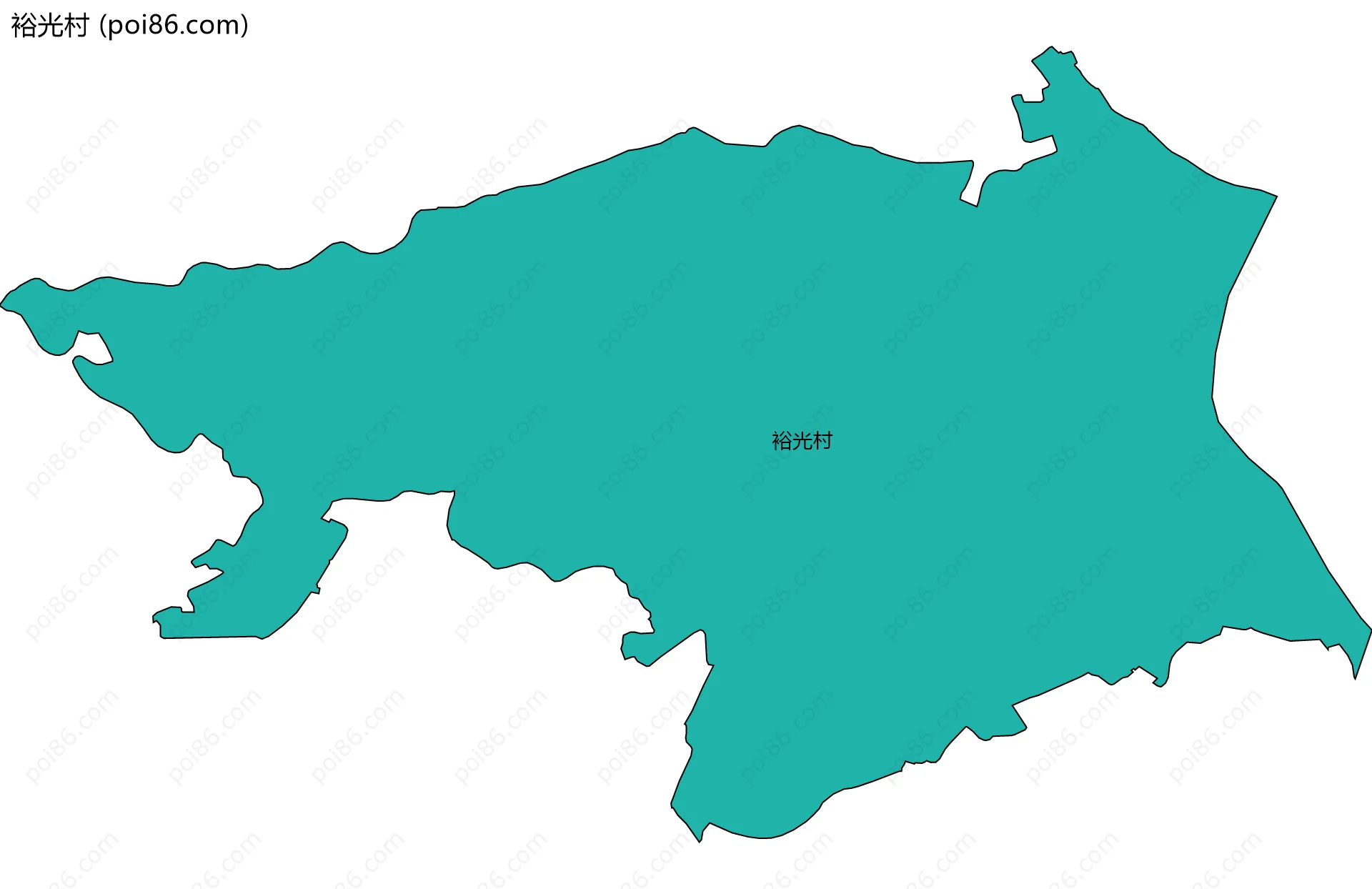 裕光村边界地图