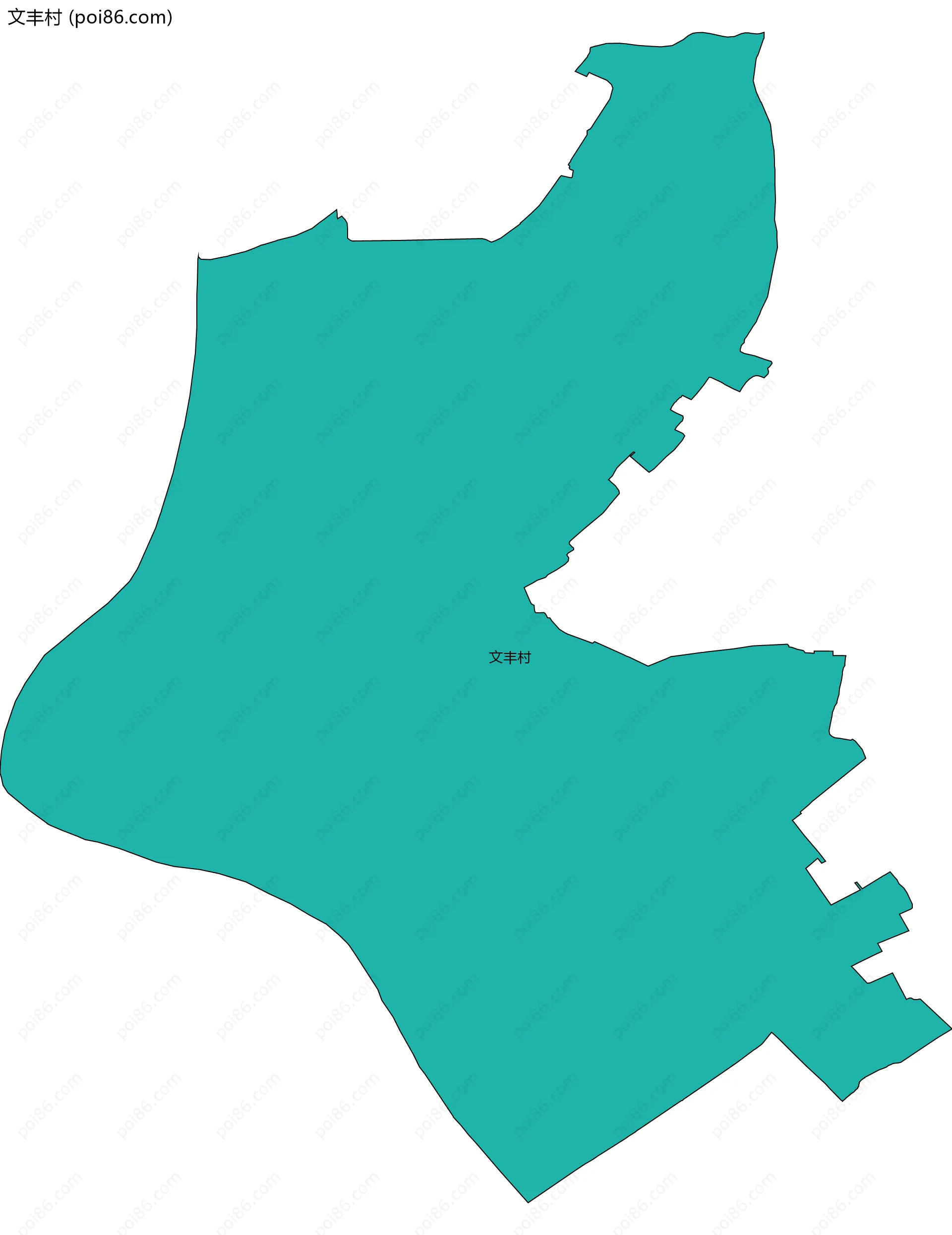 文丰村边界地图