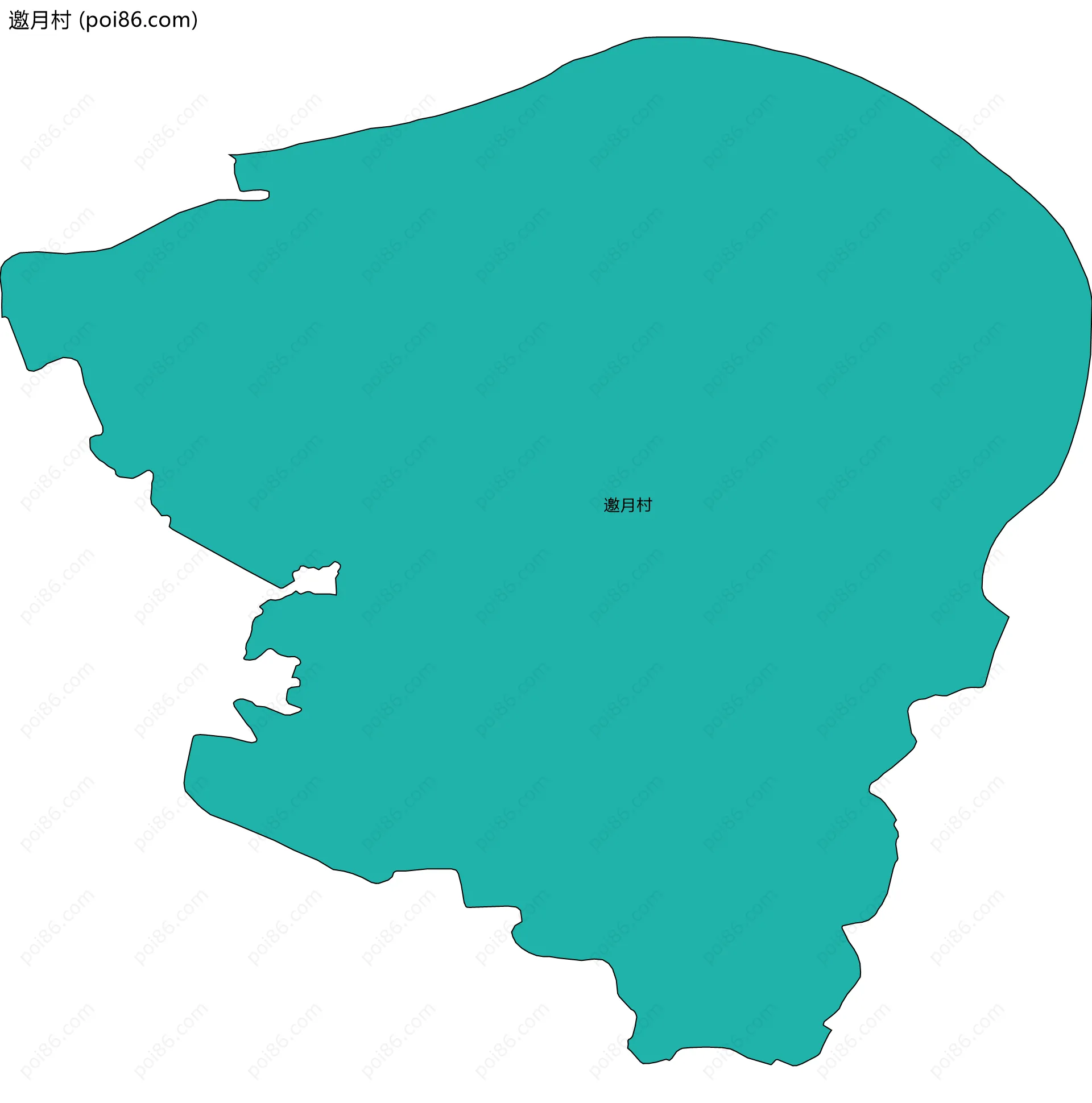 邀月村边界地图