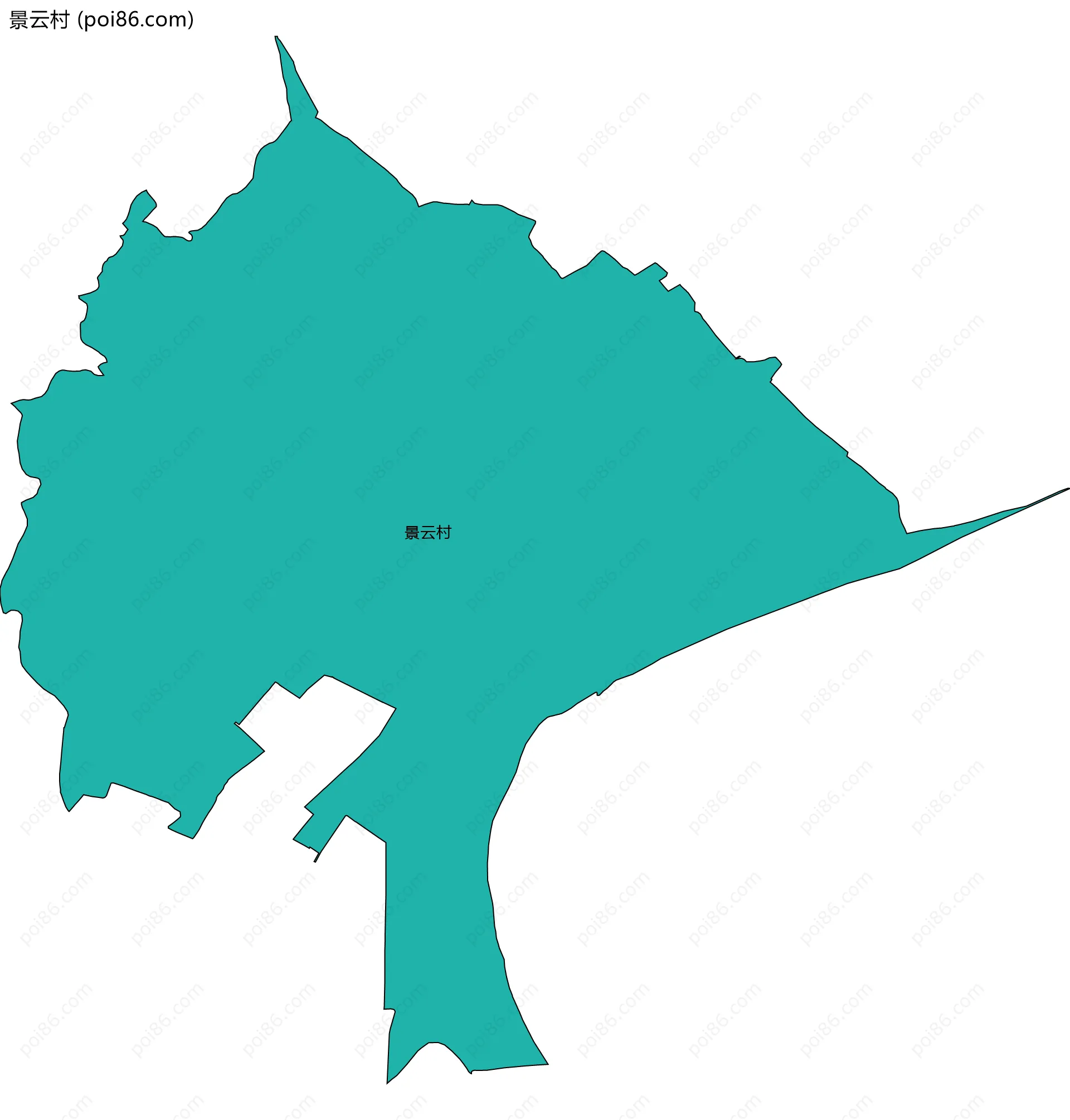 景云村边界地图