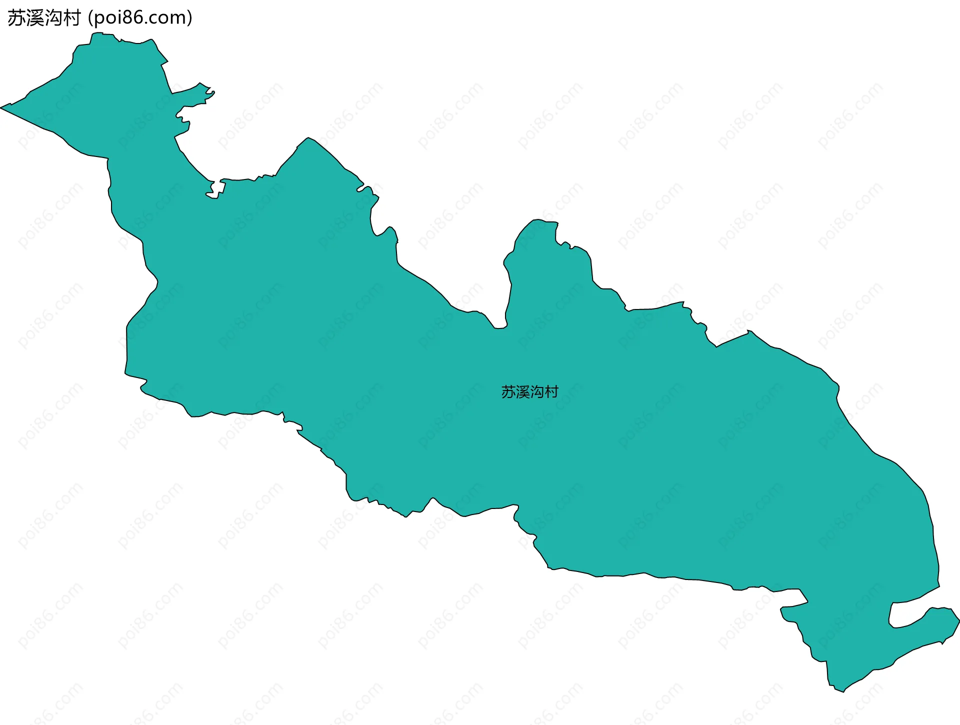 苏溪沟村边界地图