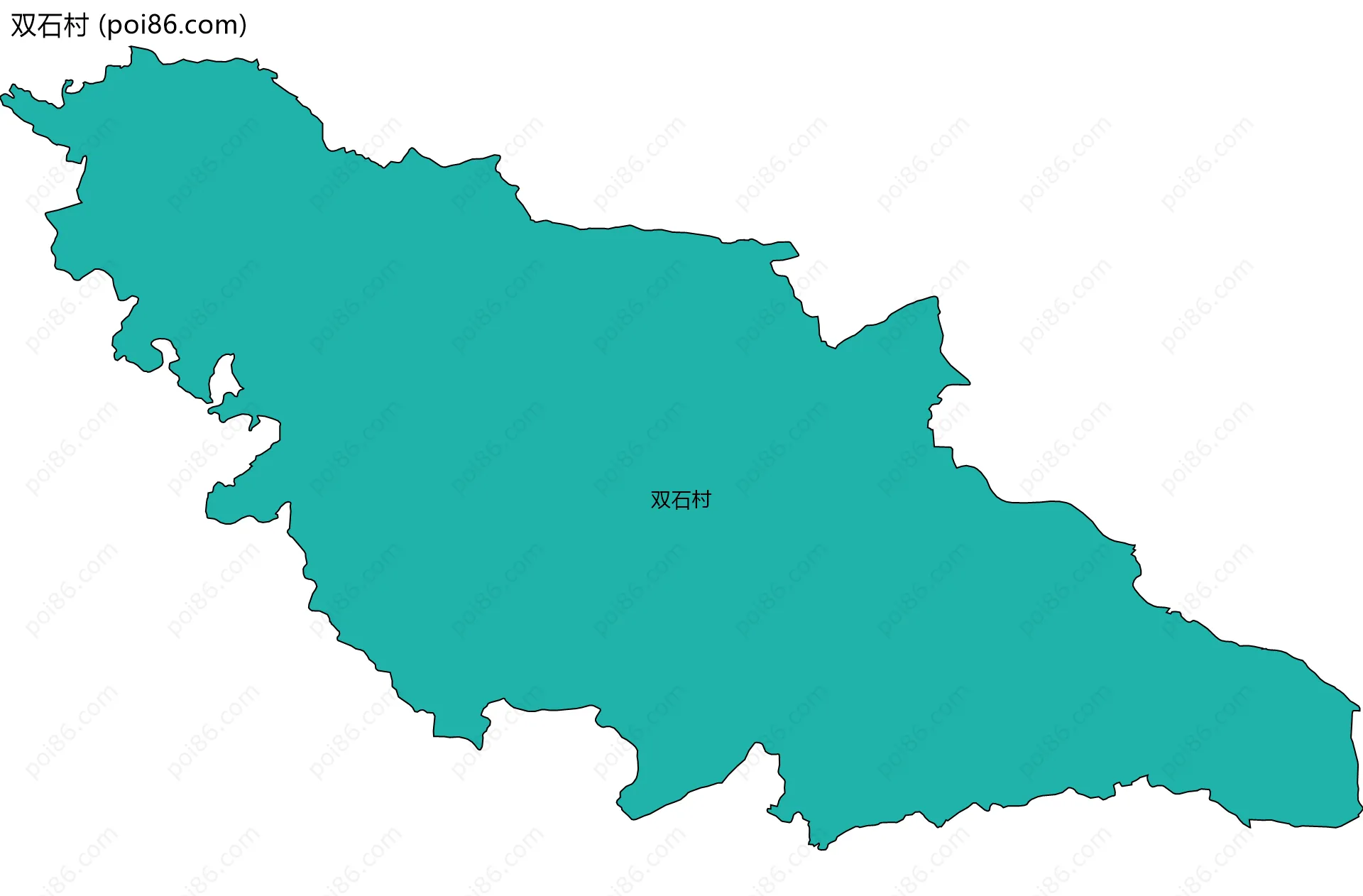 双石村边界地图