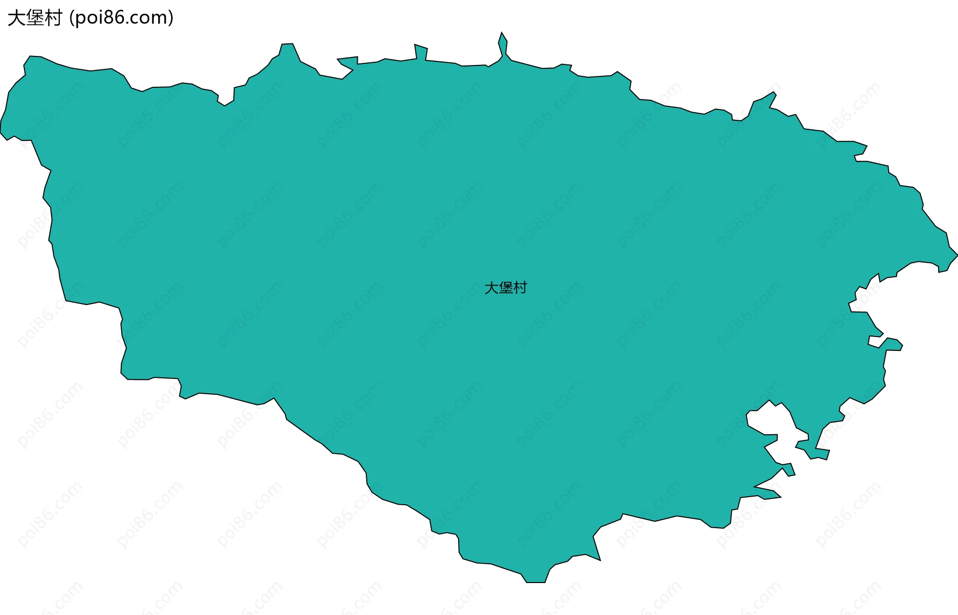 大堡村边界地图