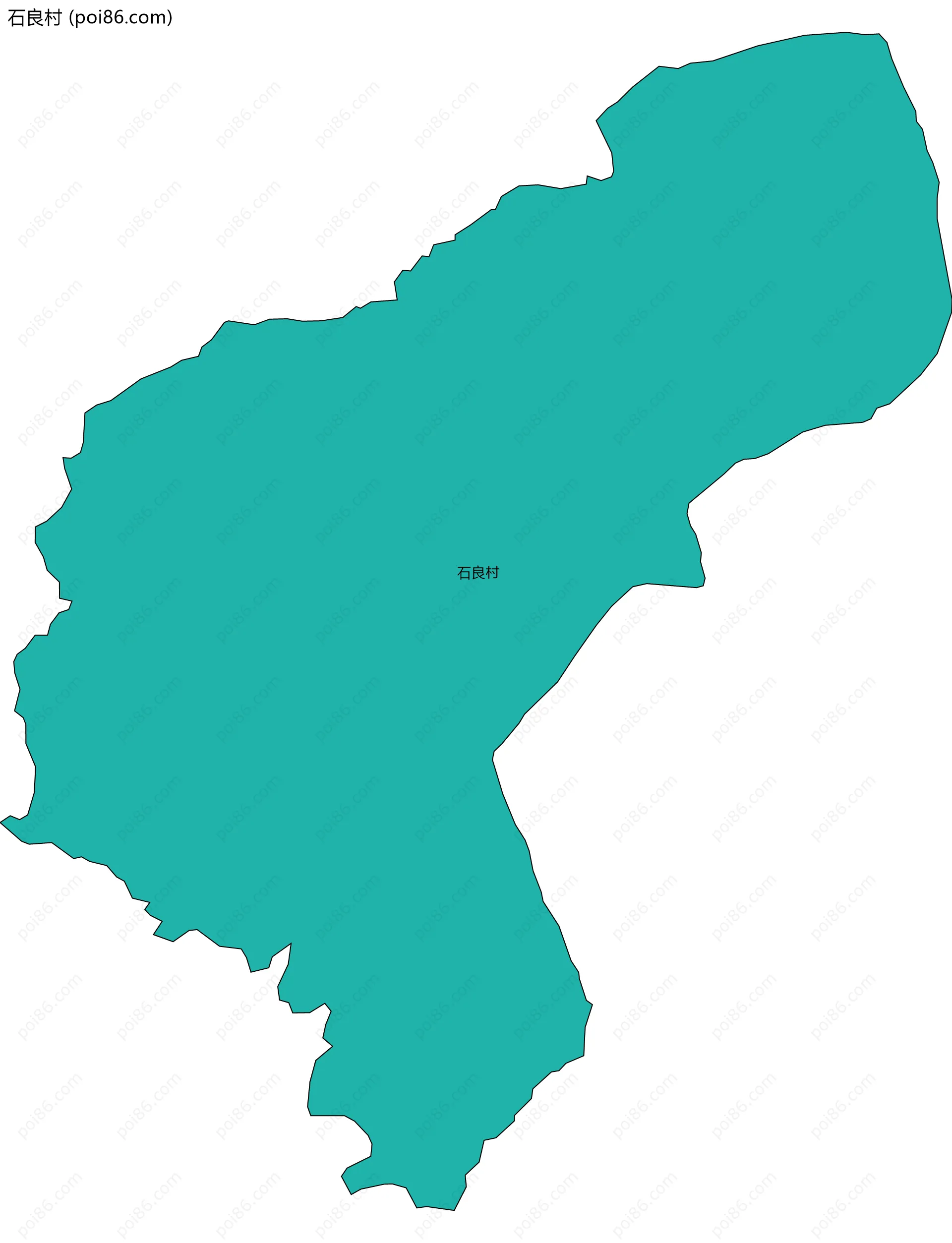 石良村边界地图