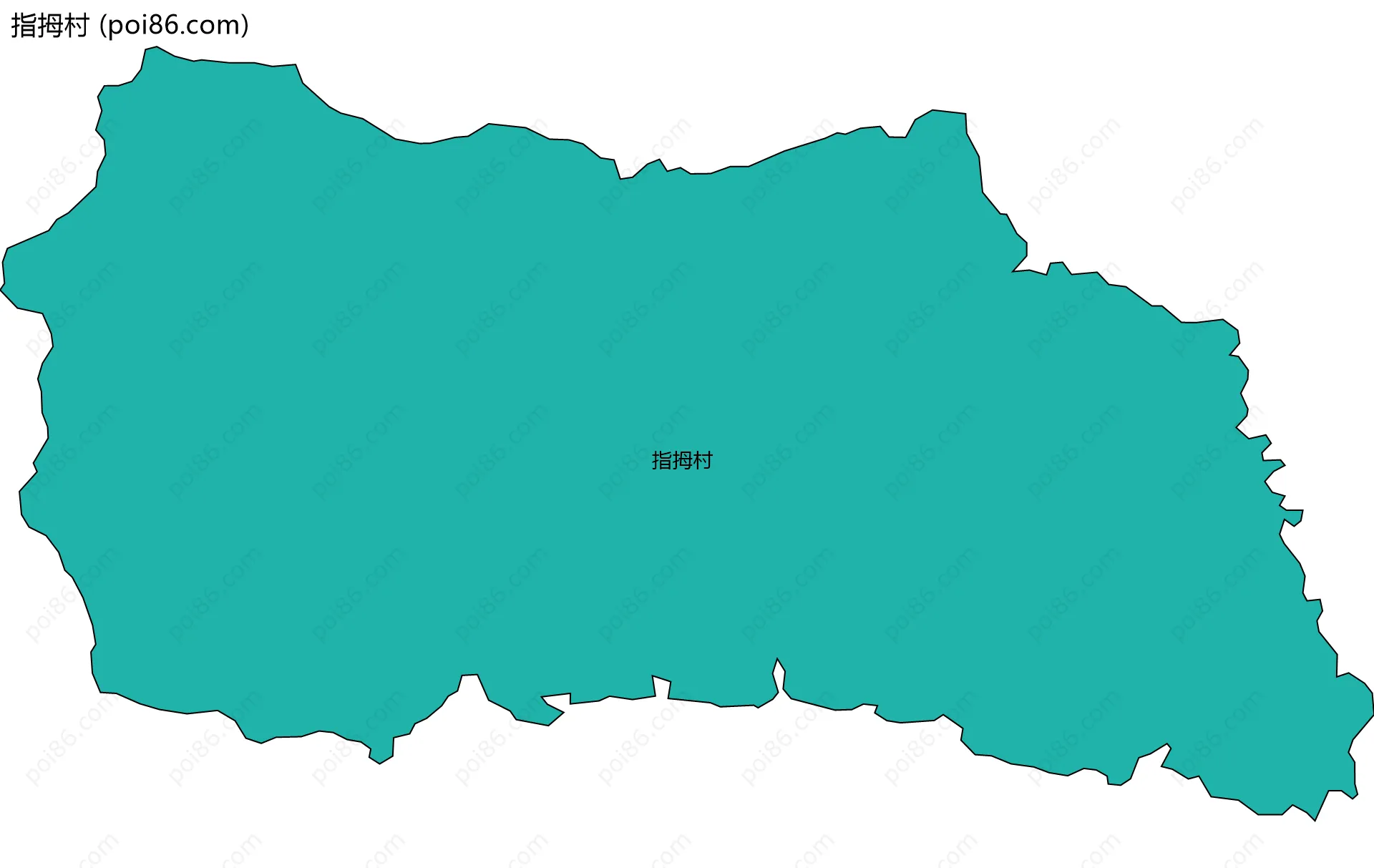 指拇村边界地图
