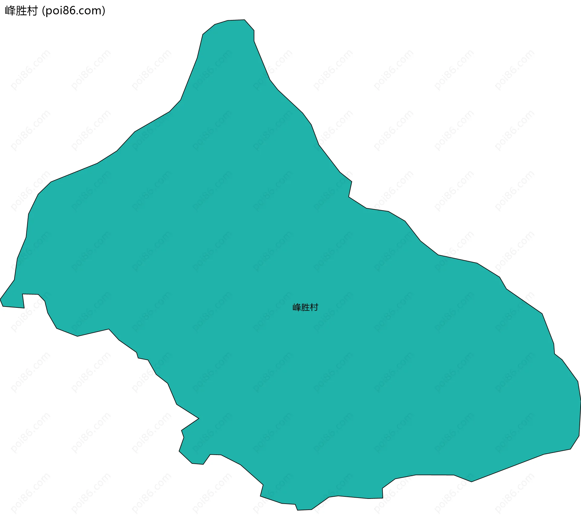 峰胜村边界地图