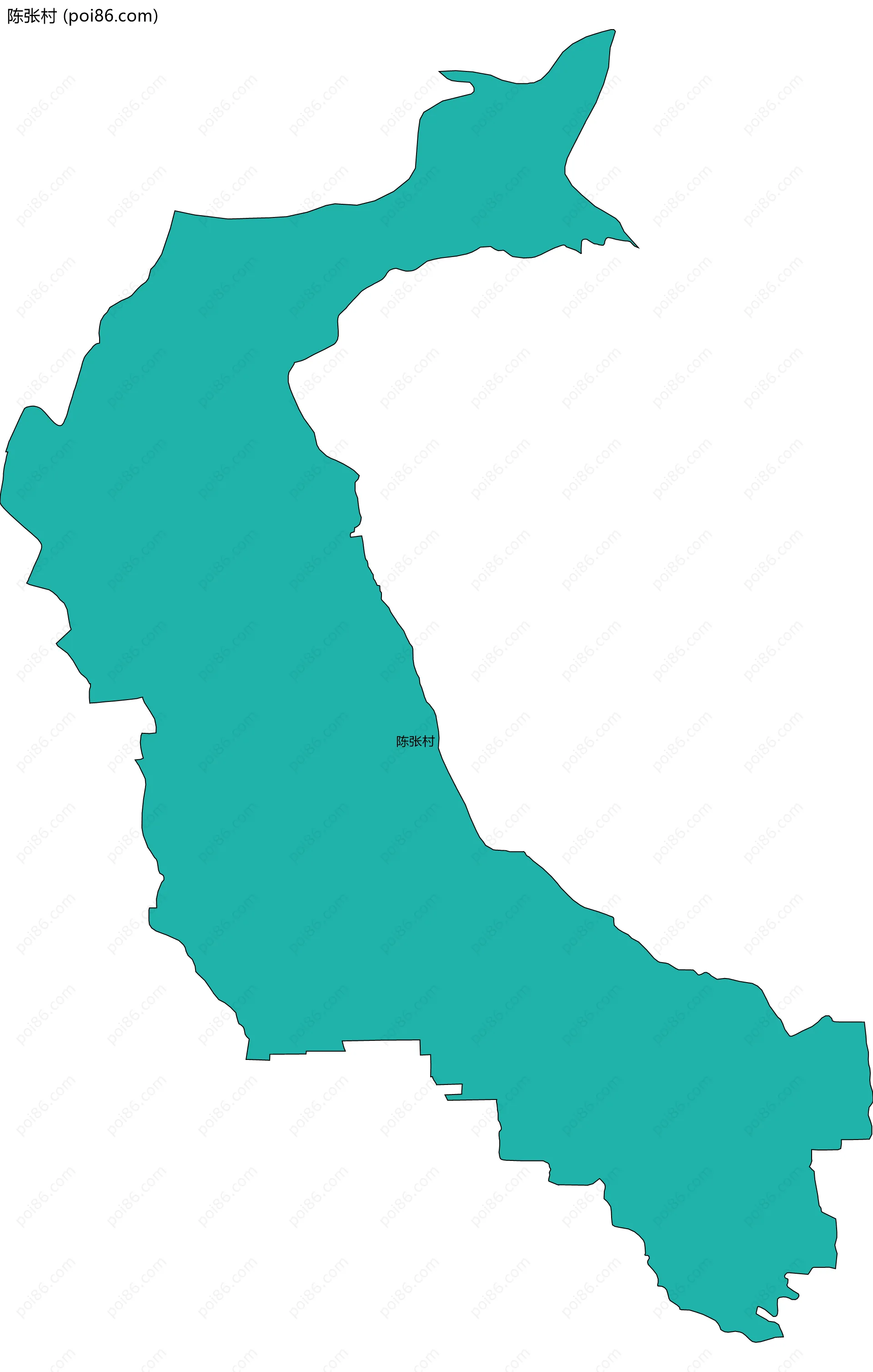 陈张村边界地图