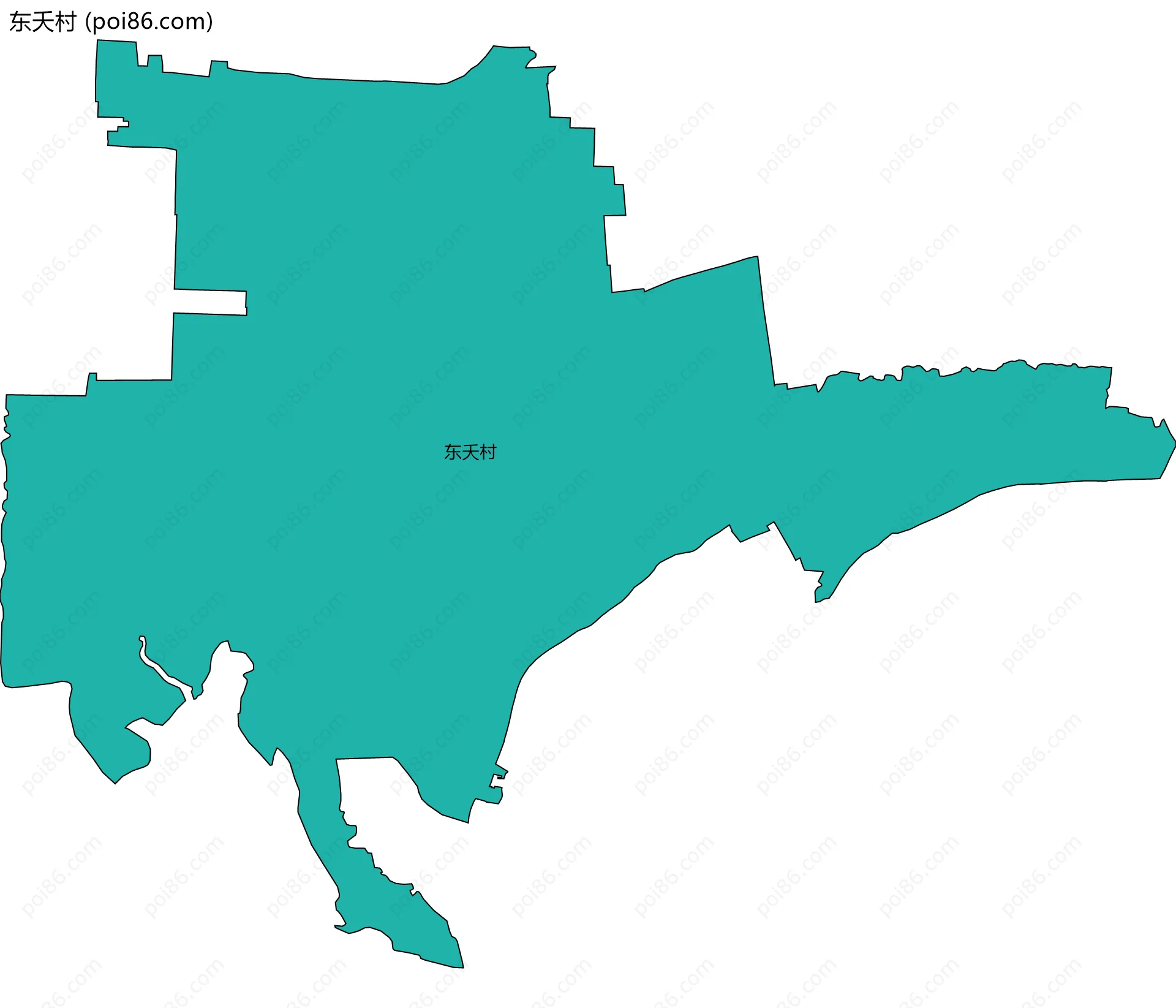 东夭村边界地图