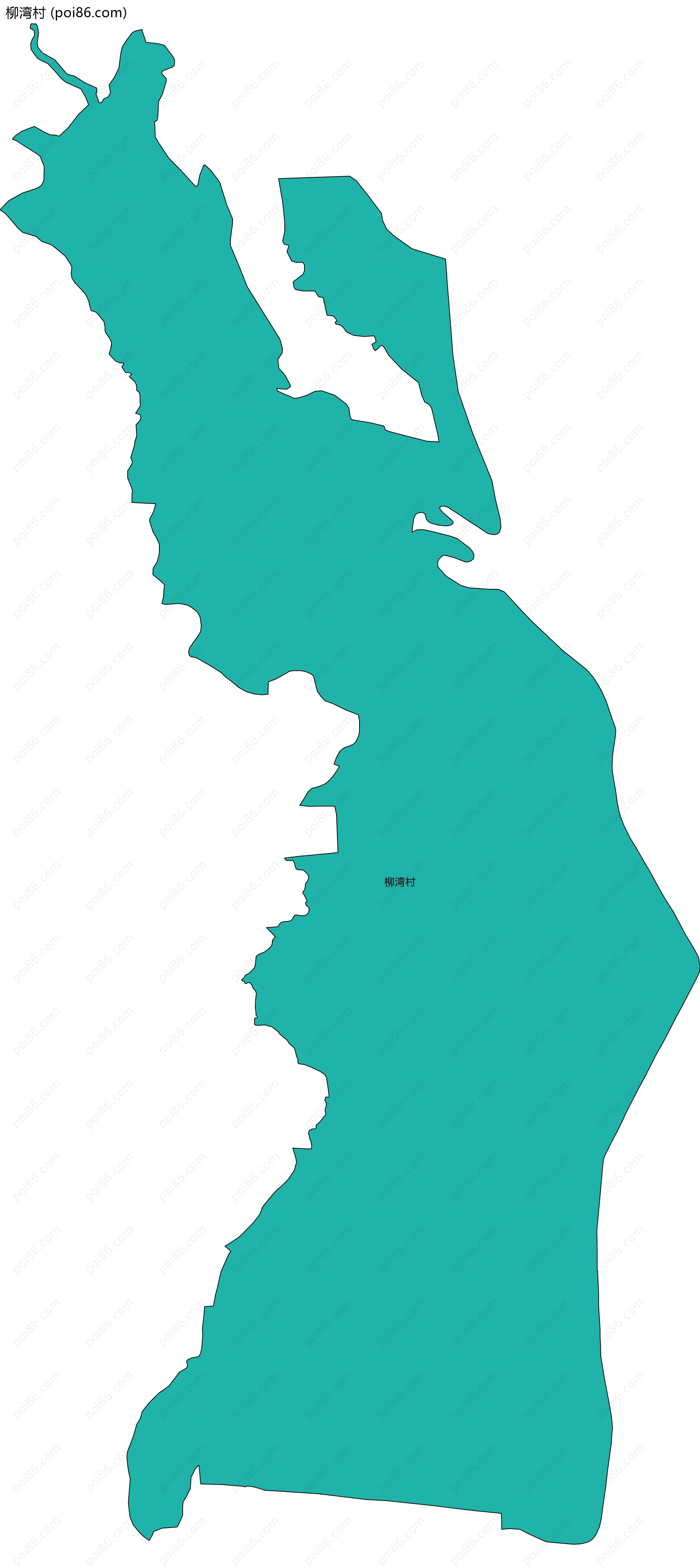 柳湾村边界地图