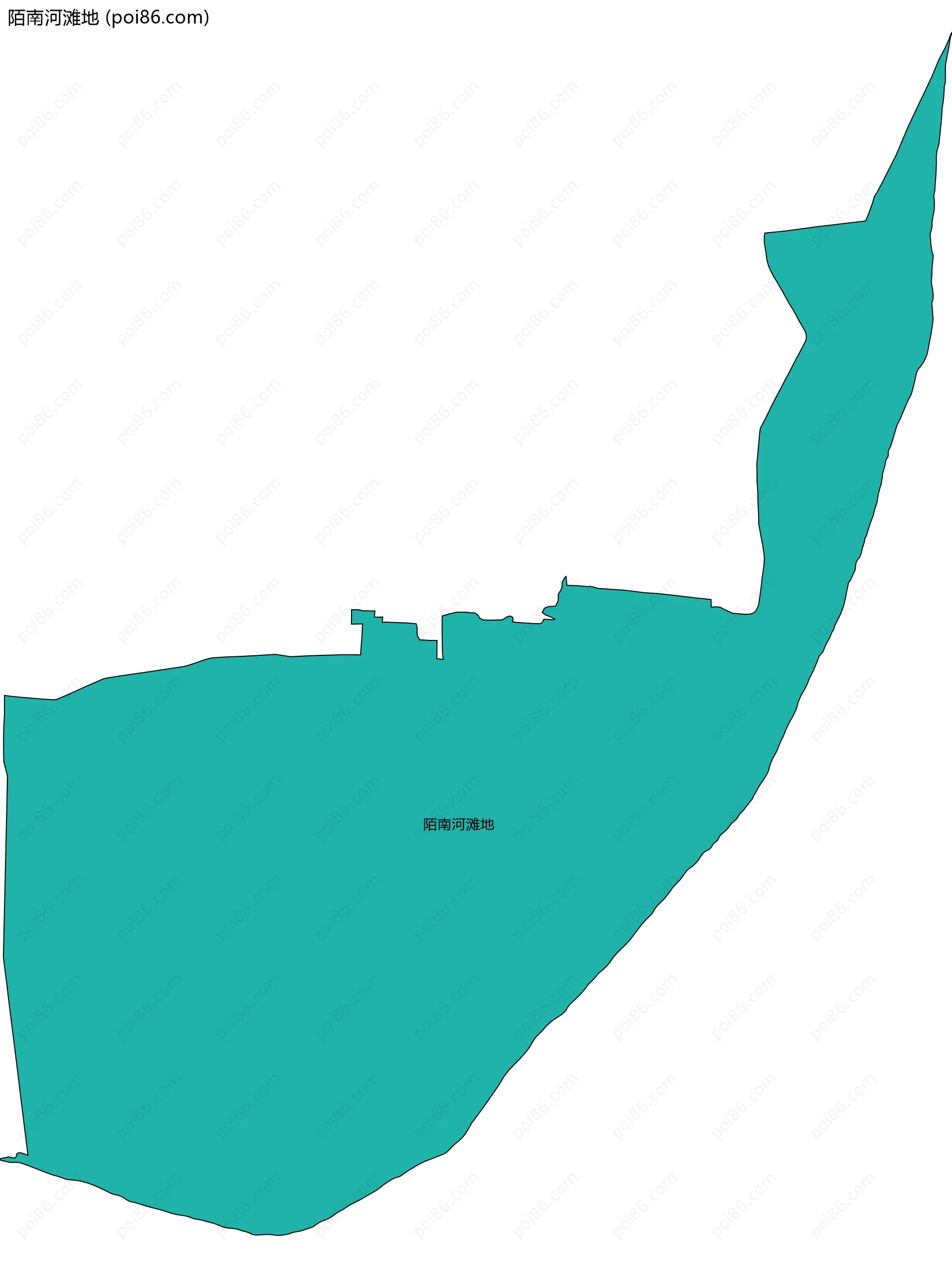 陌南河滩地边界地图