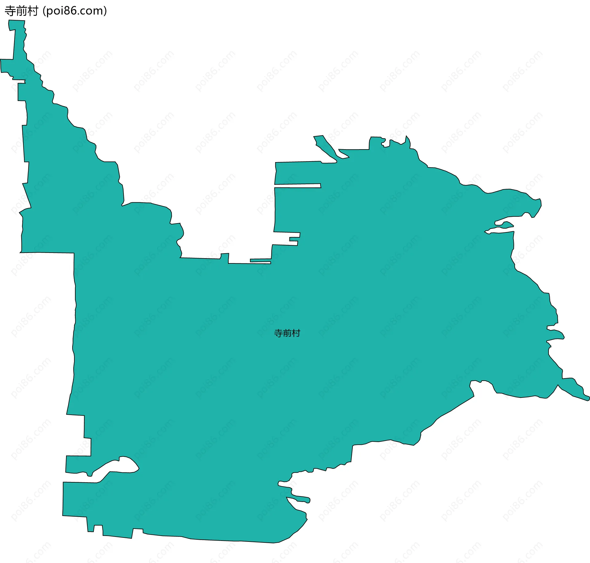 寺前村边界地图