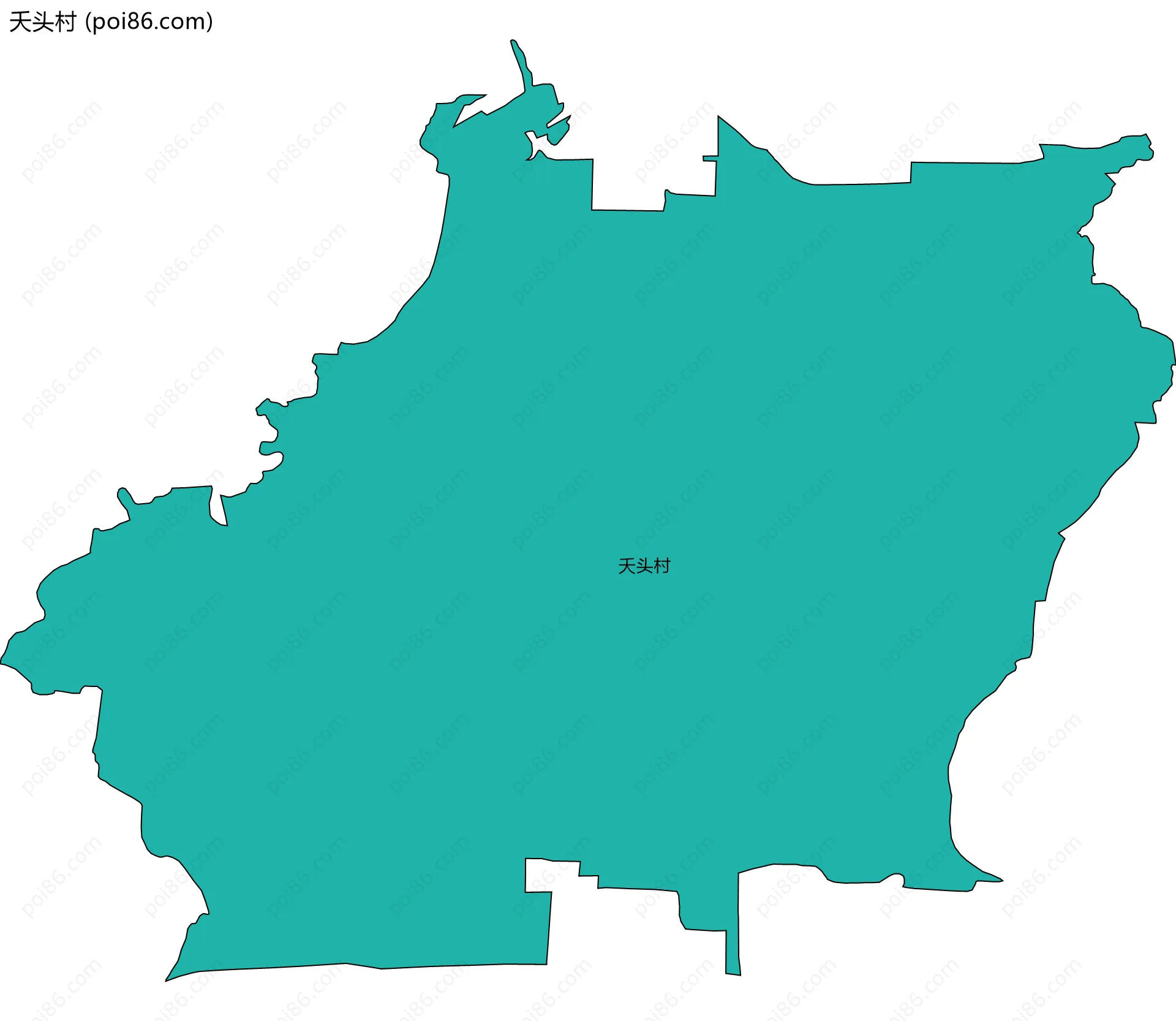 夭头村边界地图