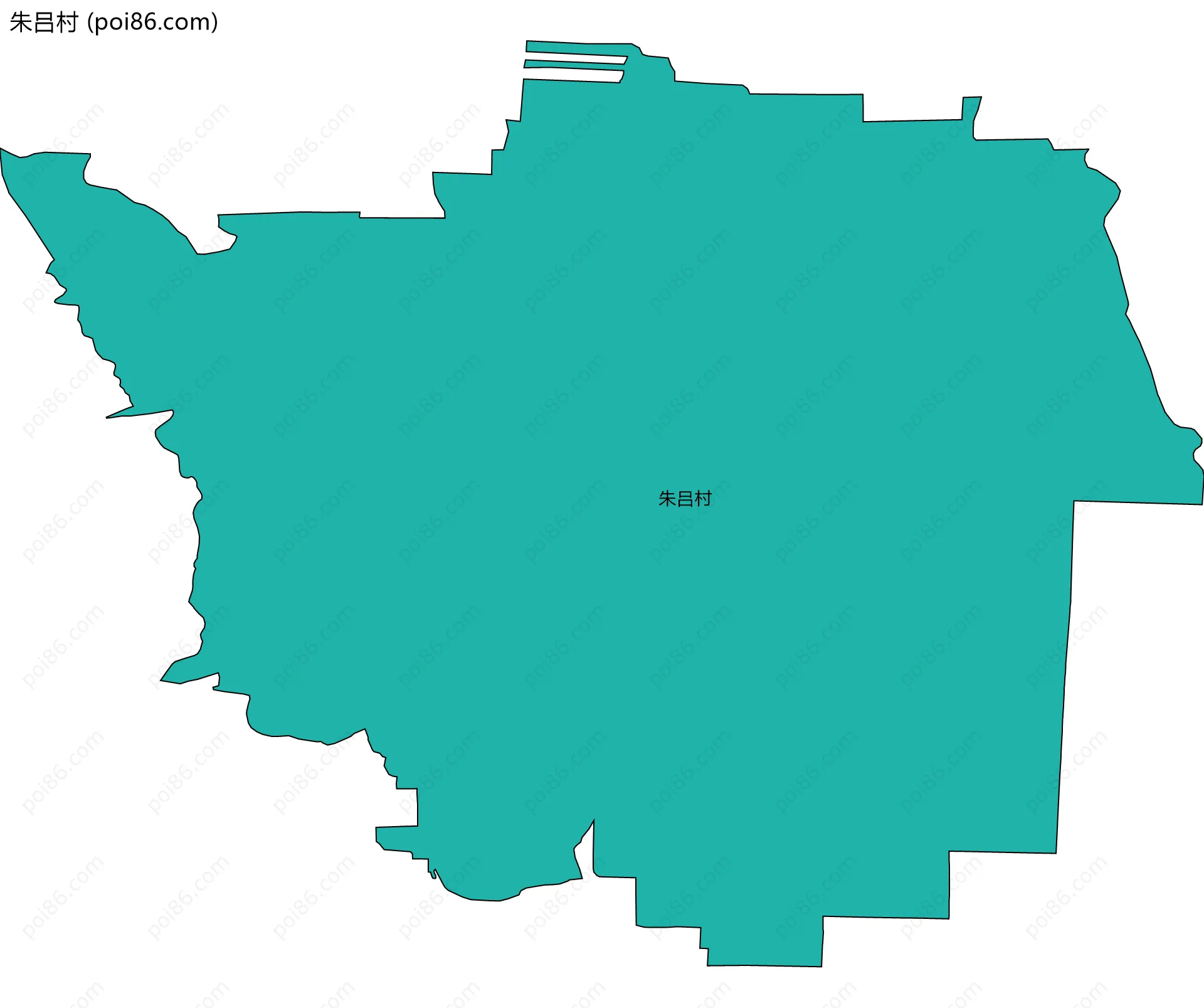 朱吕村边界地图