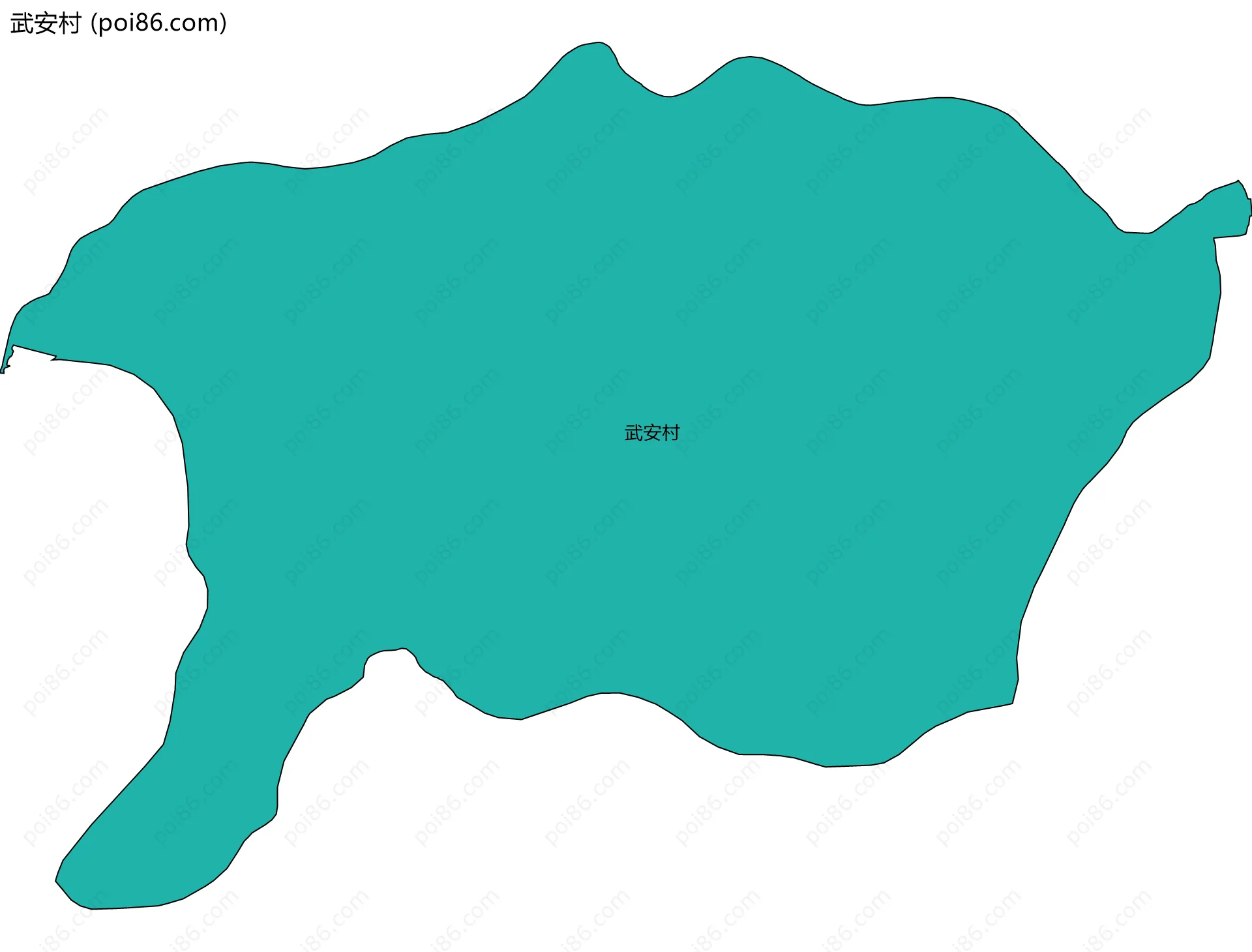 武安村边界地图
