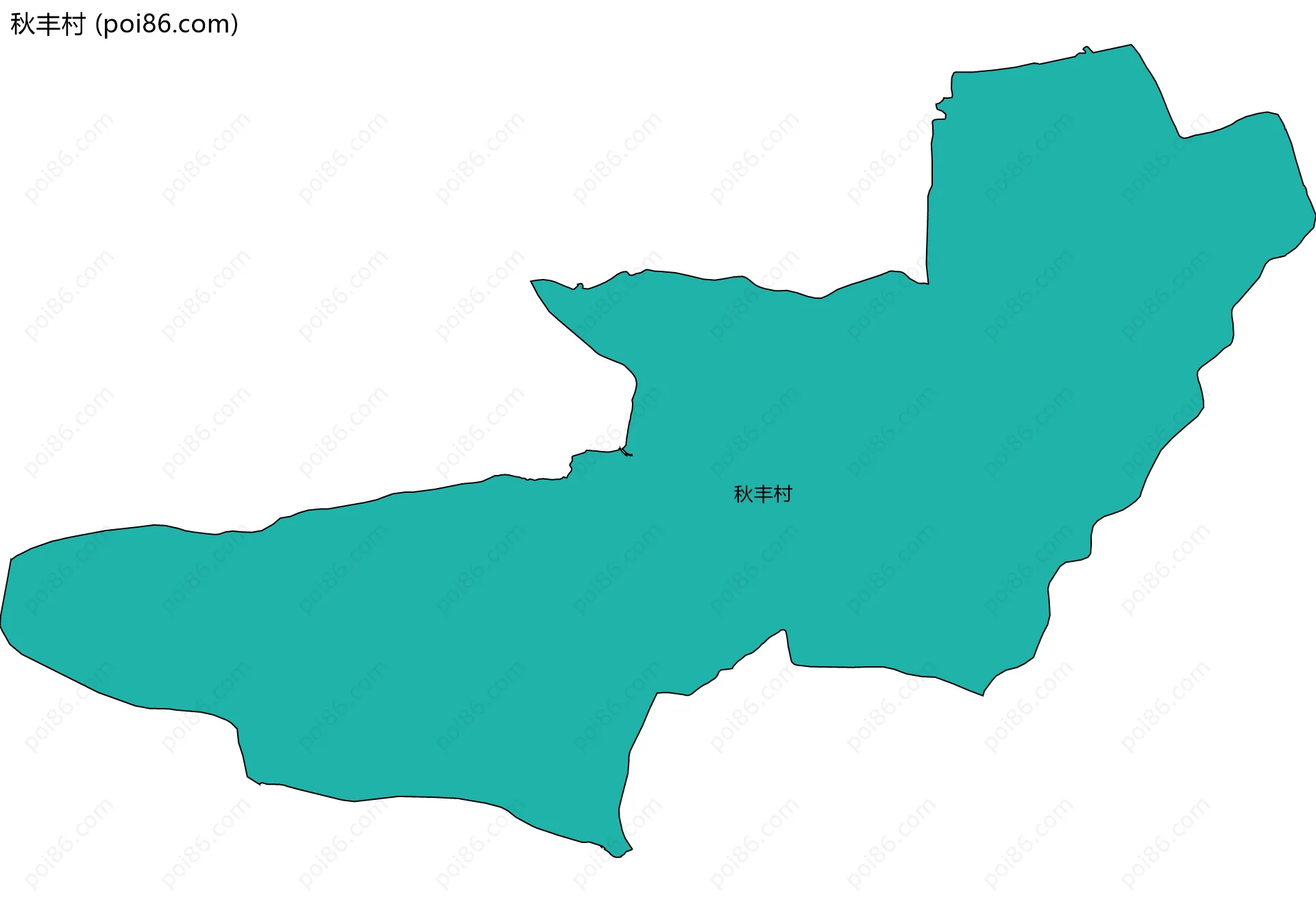 秋丰村边界地图