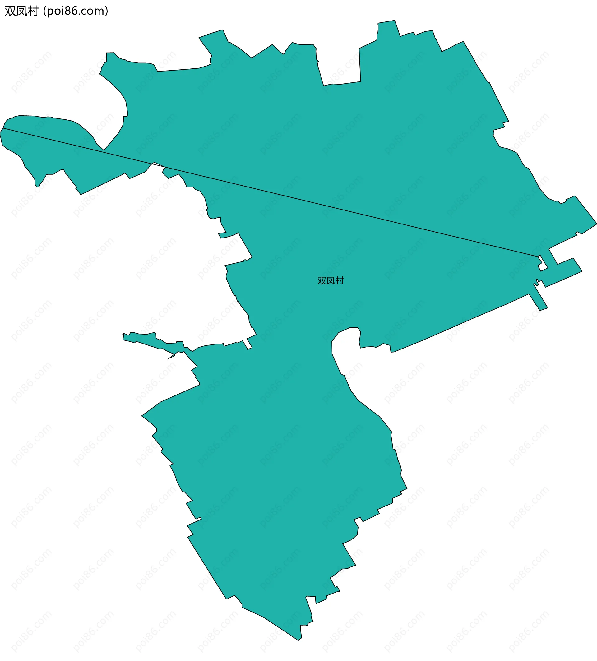 双凤村边界地图