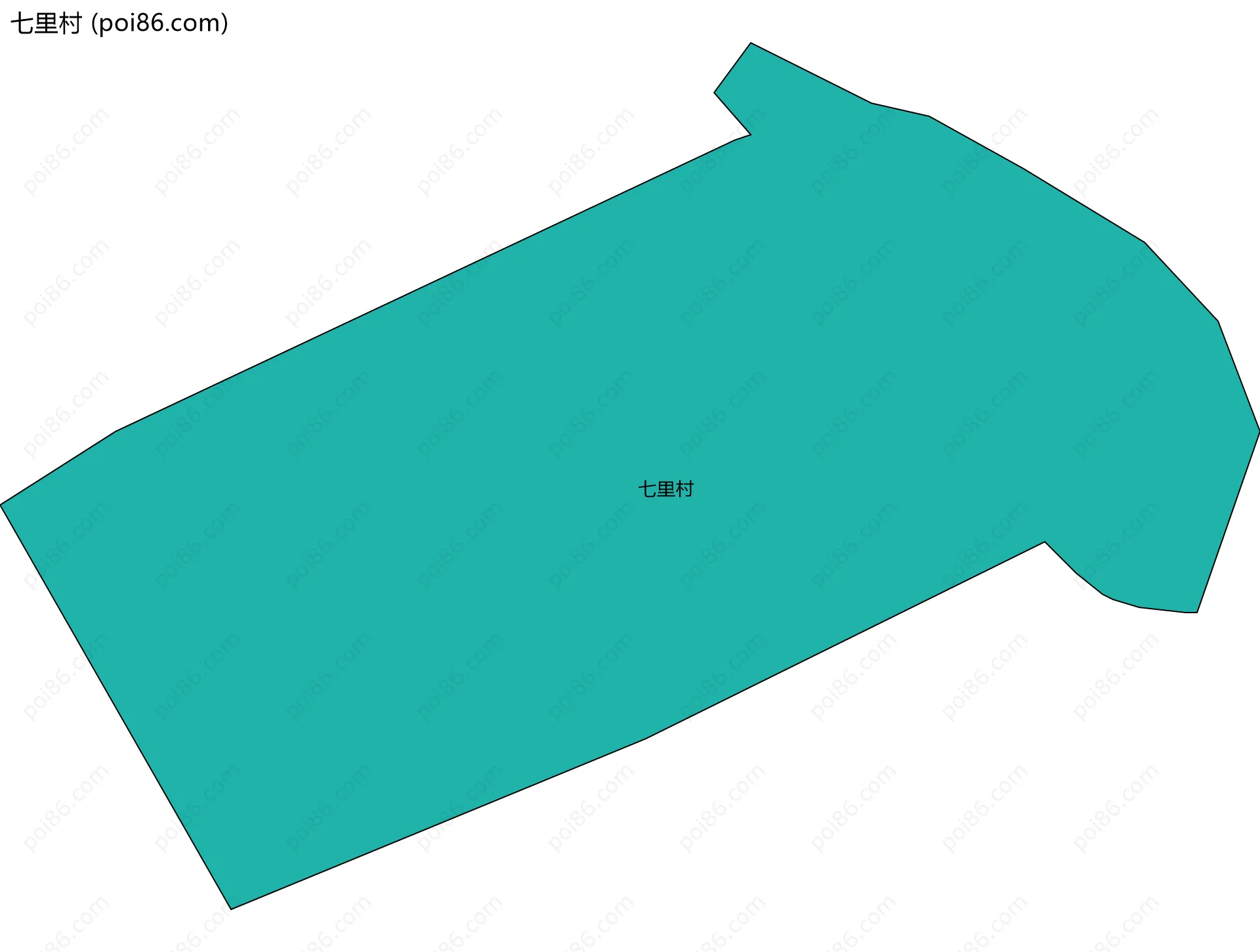 七里村边界地图