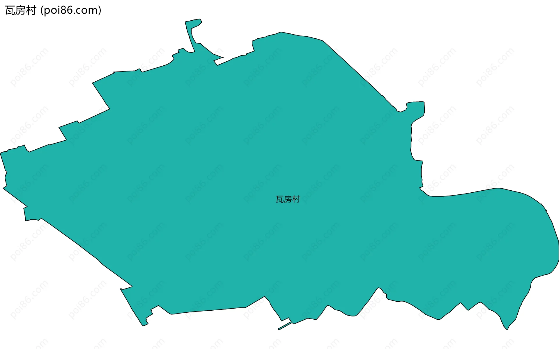 瓦房村边界地图