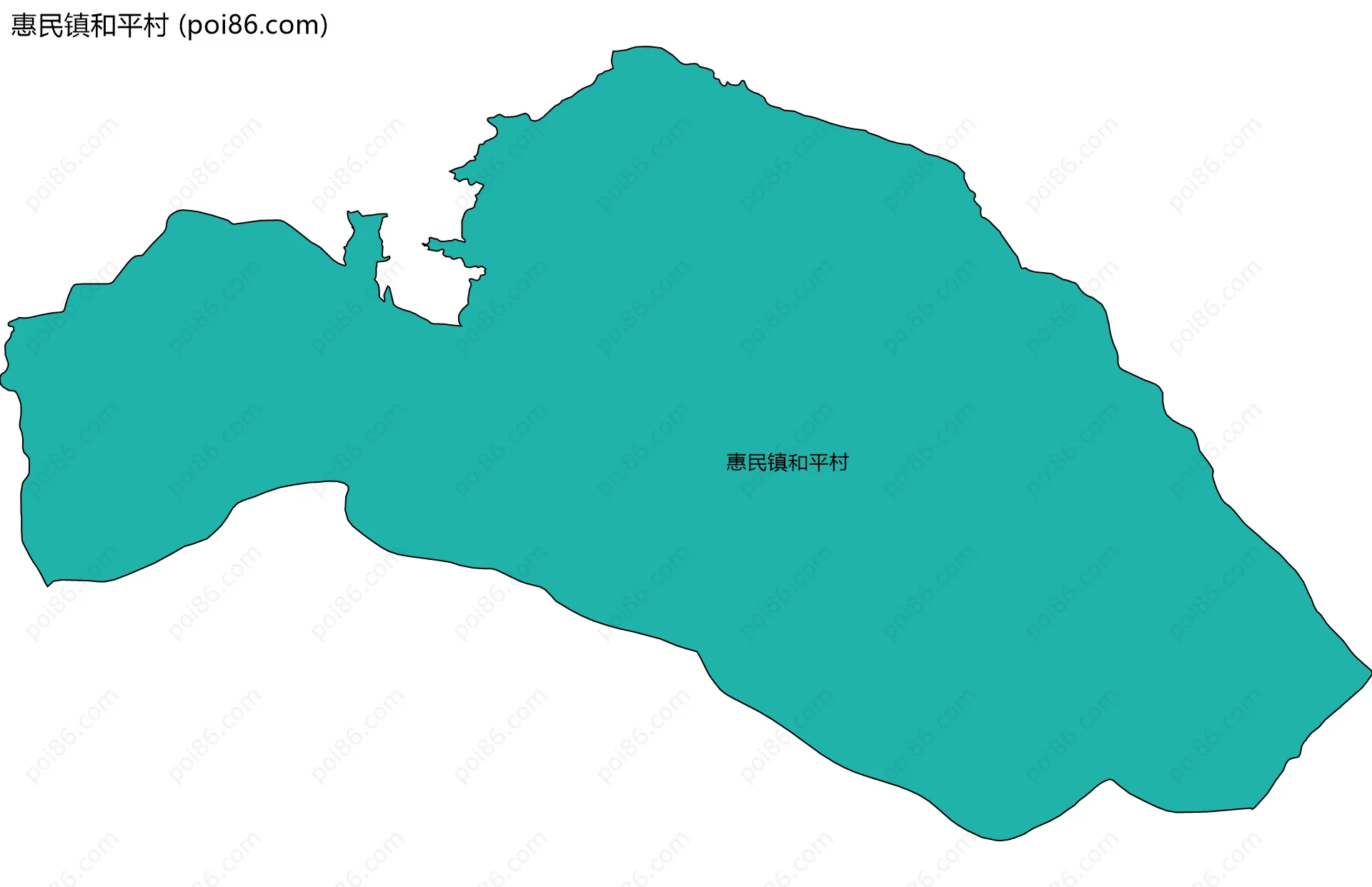 惠民镇和平村边界地图