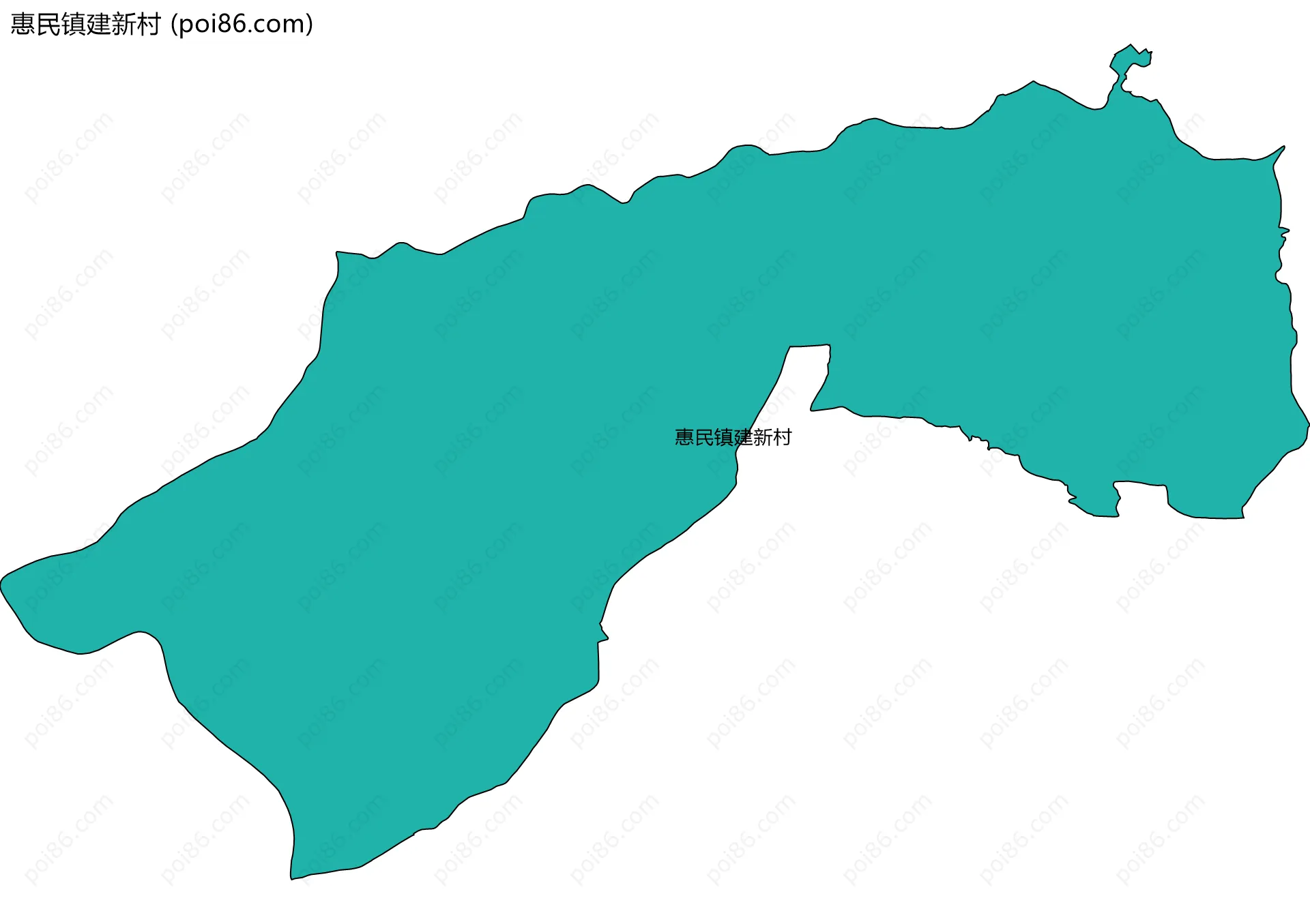 惠民镇建新村边界地图
