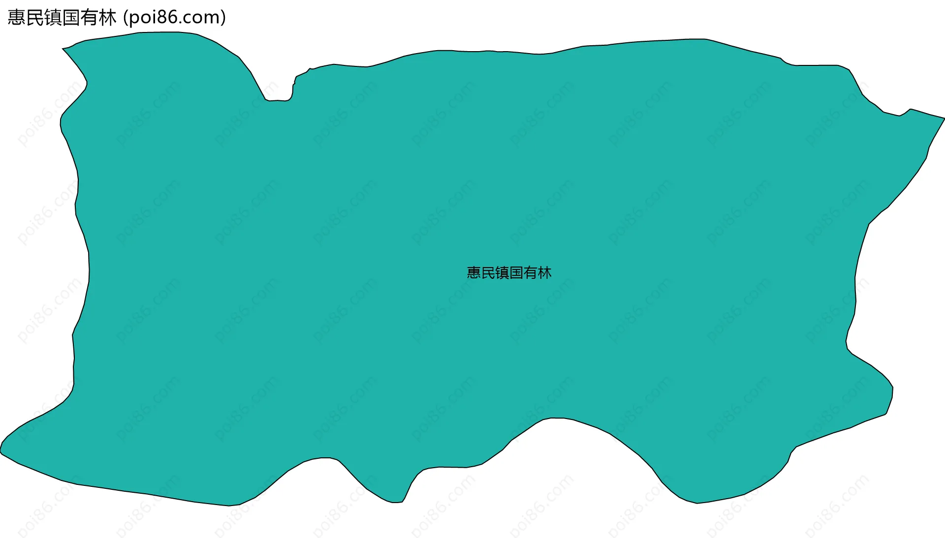 惠民镇国有林边界地图