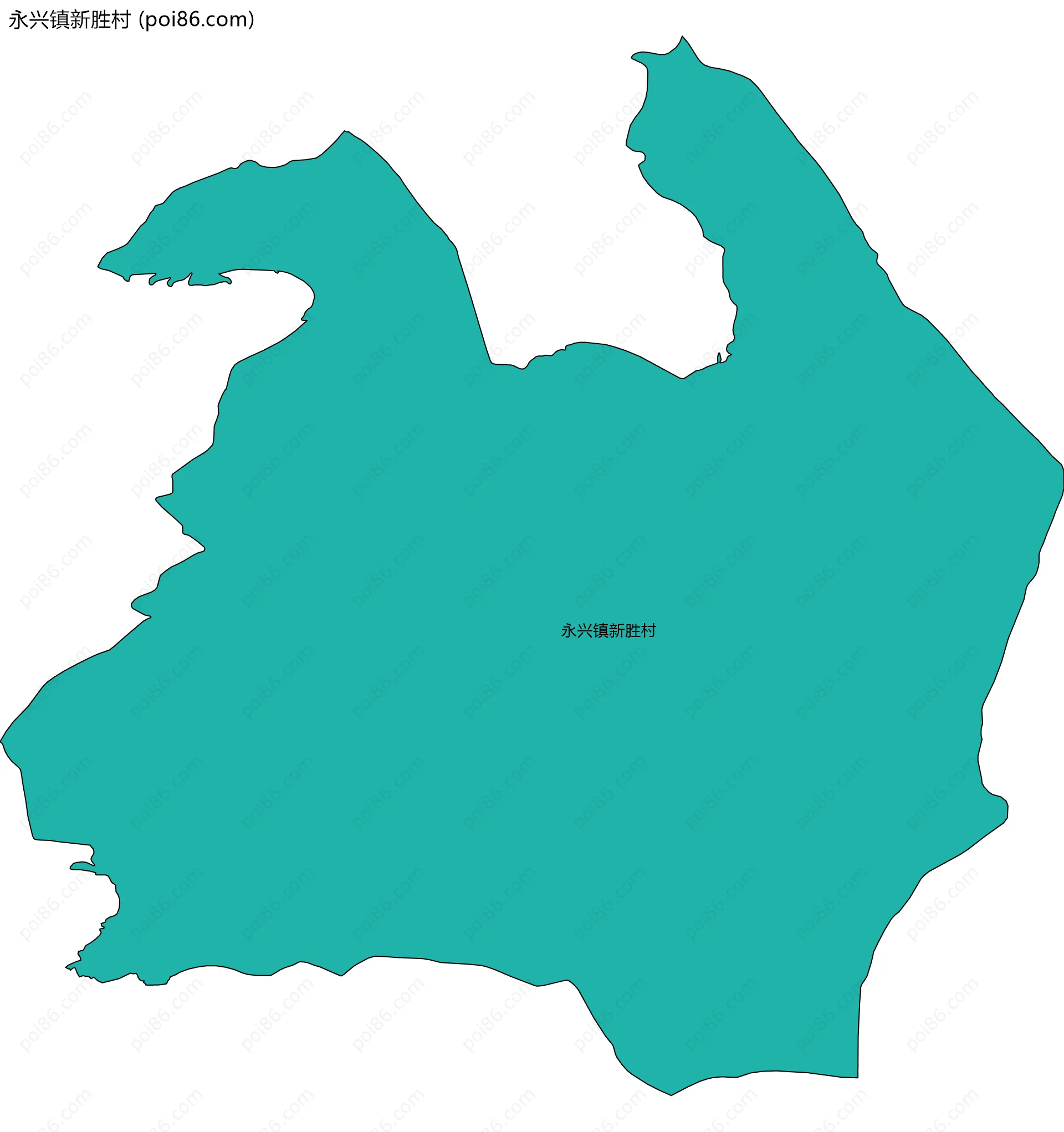 永兴镇新胜村边界地图