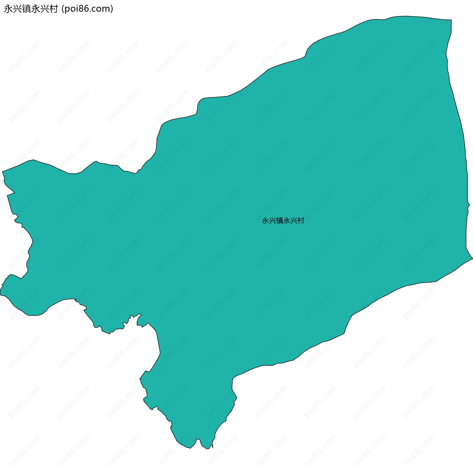 永兴镇永兴村边界地图
