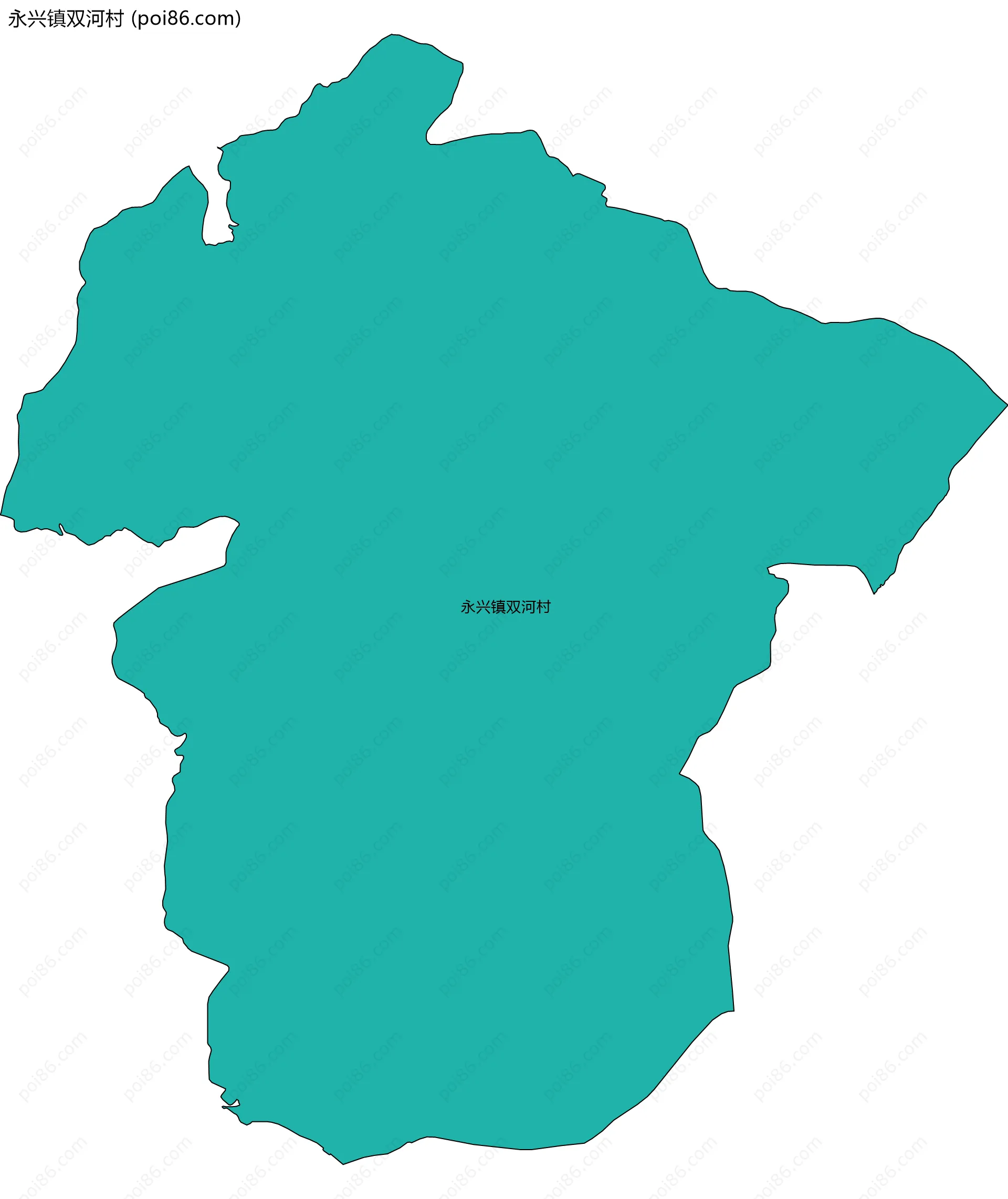 永兴镇双河村边界地图