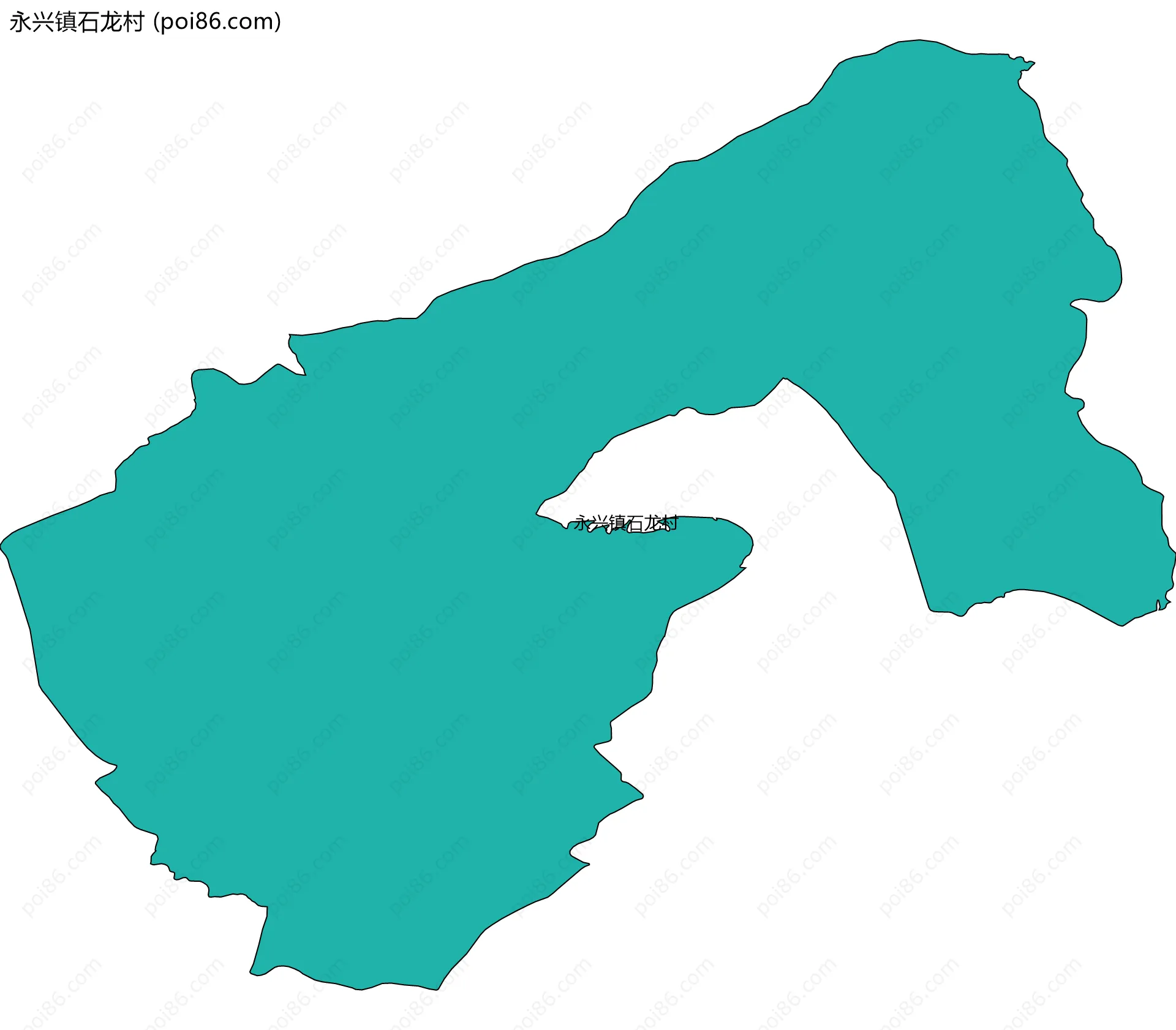 永兴镇石龙村边界地图