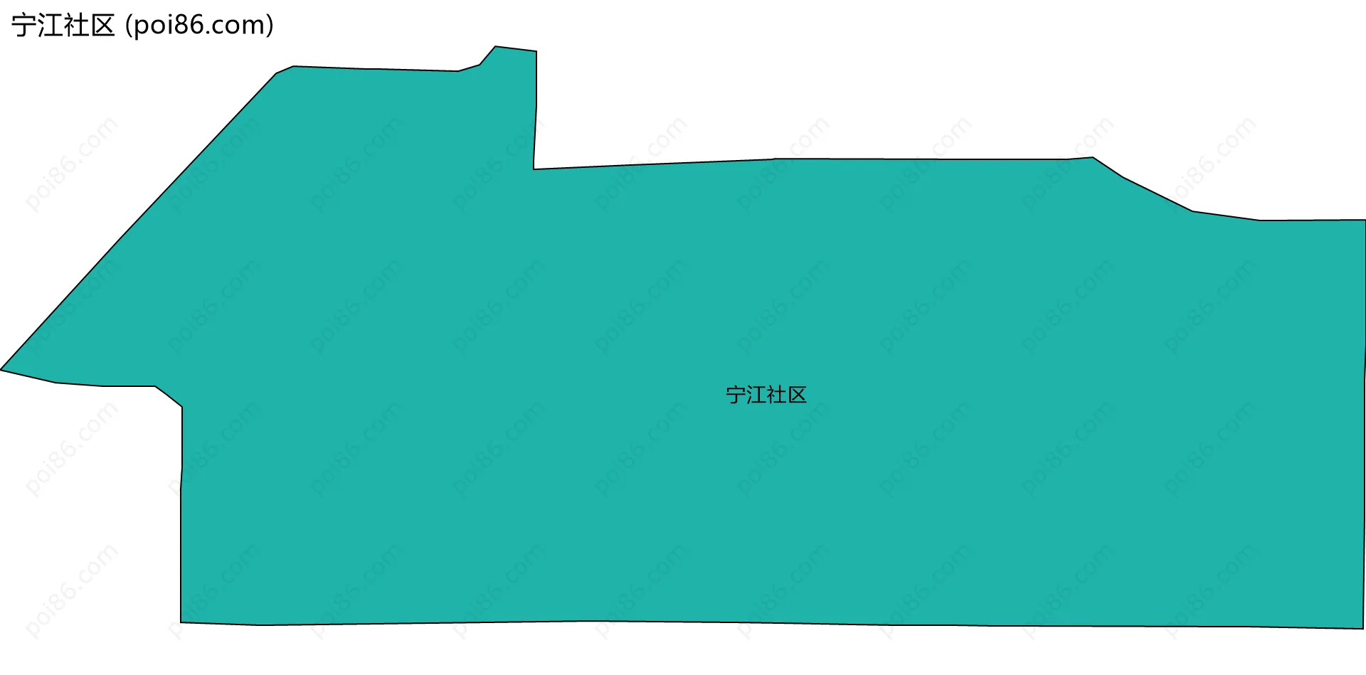 宁江社区边界地图