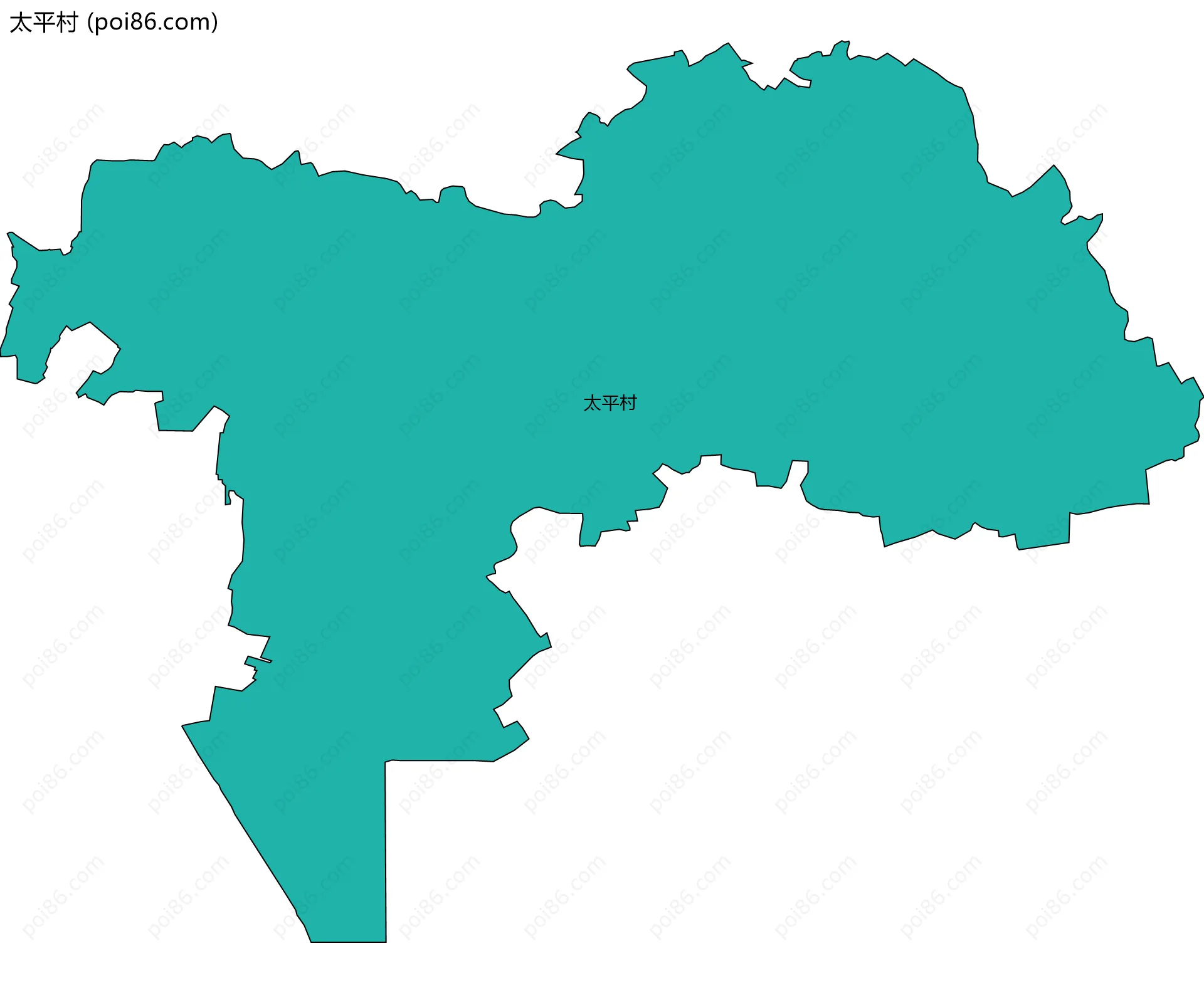 太平村边界地图