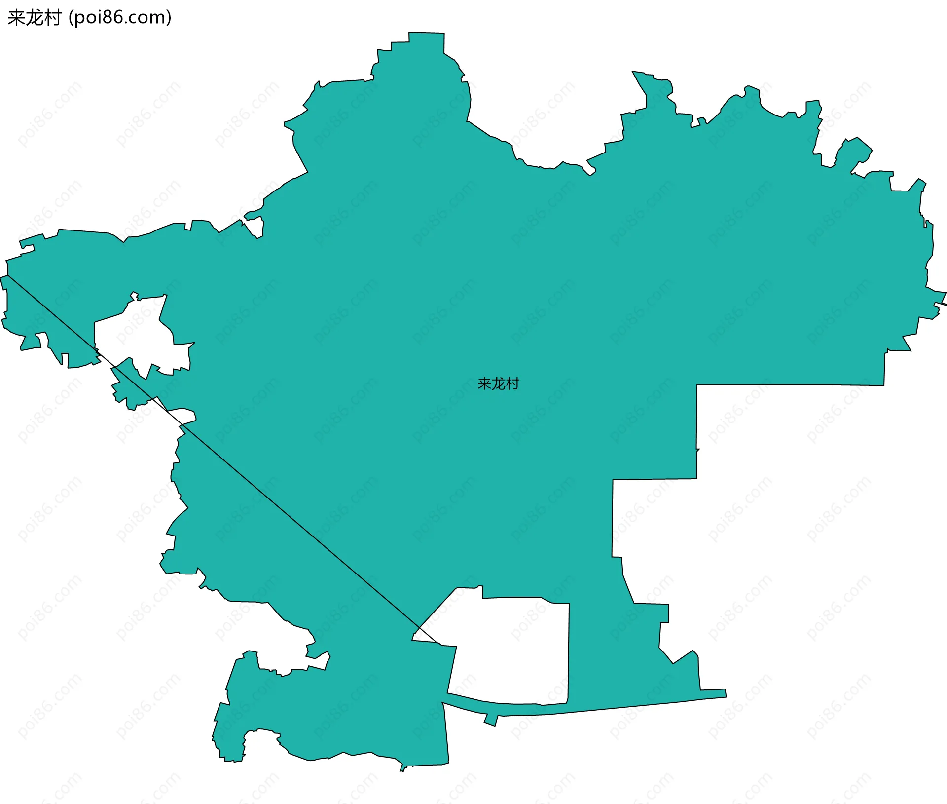 来龙村边界地图