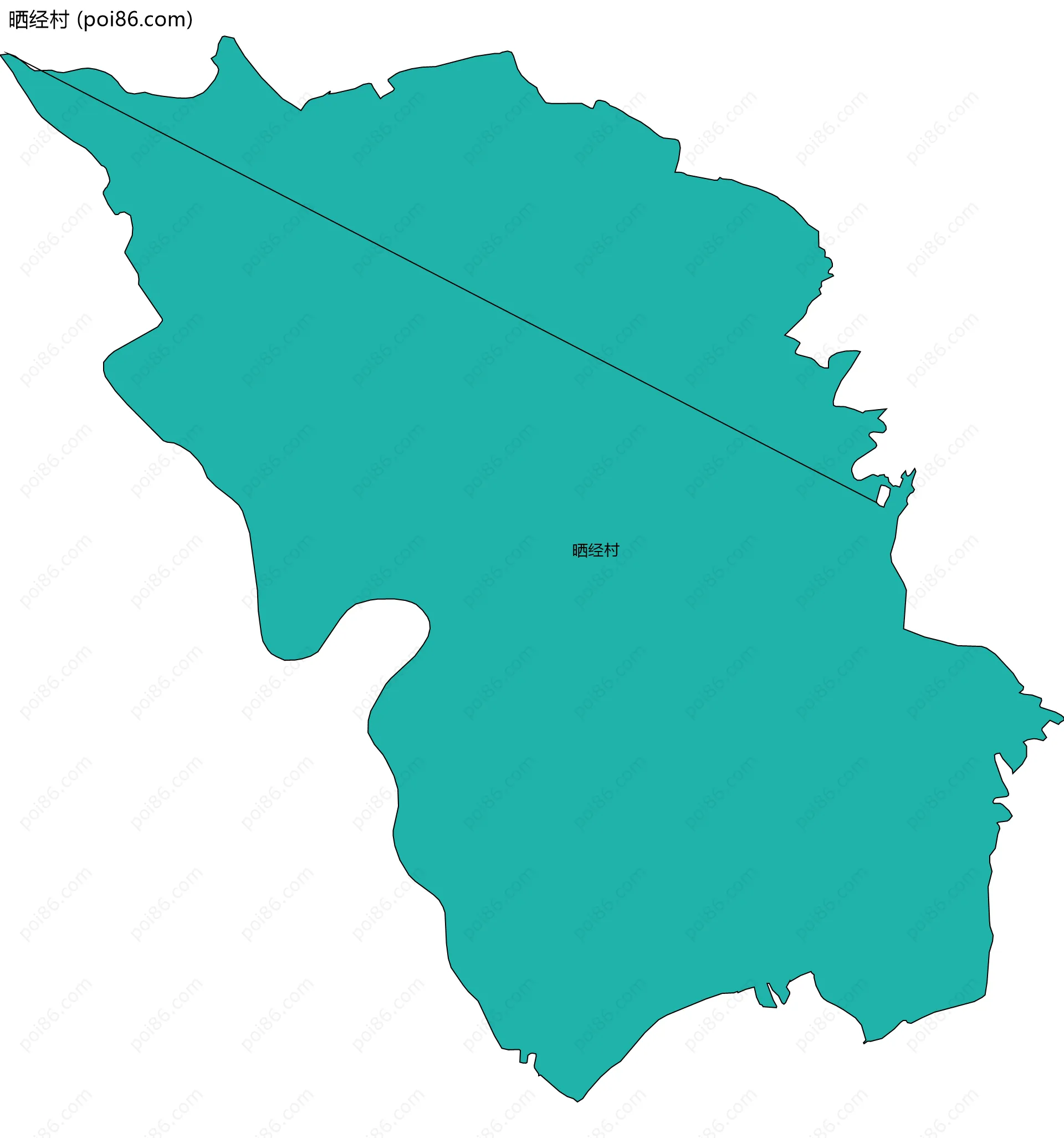 晒经村边界地图