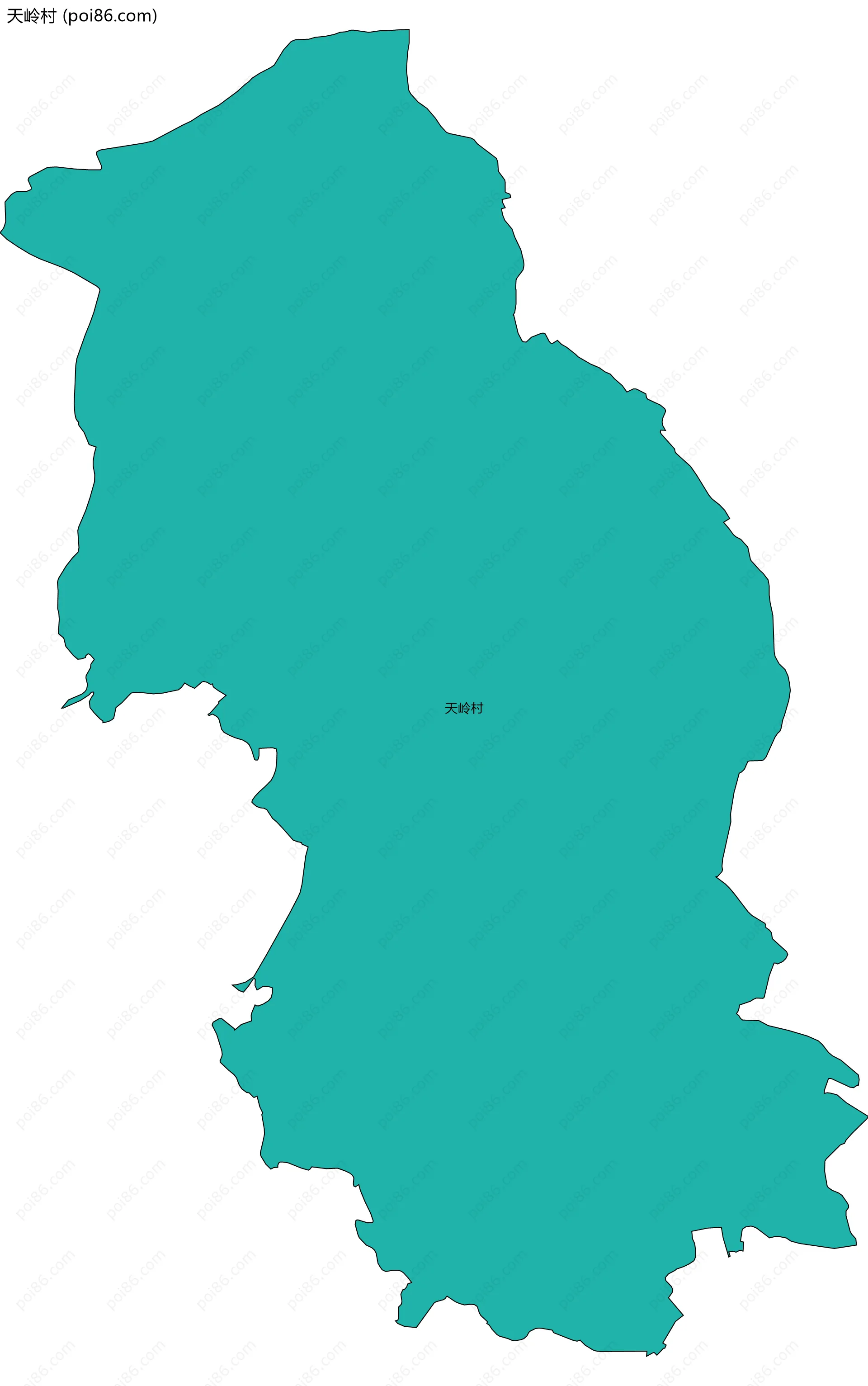 天岭村边界地图