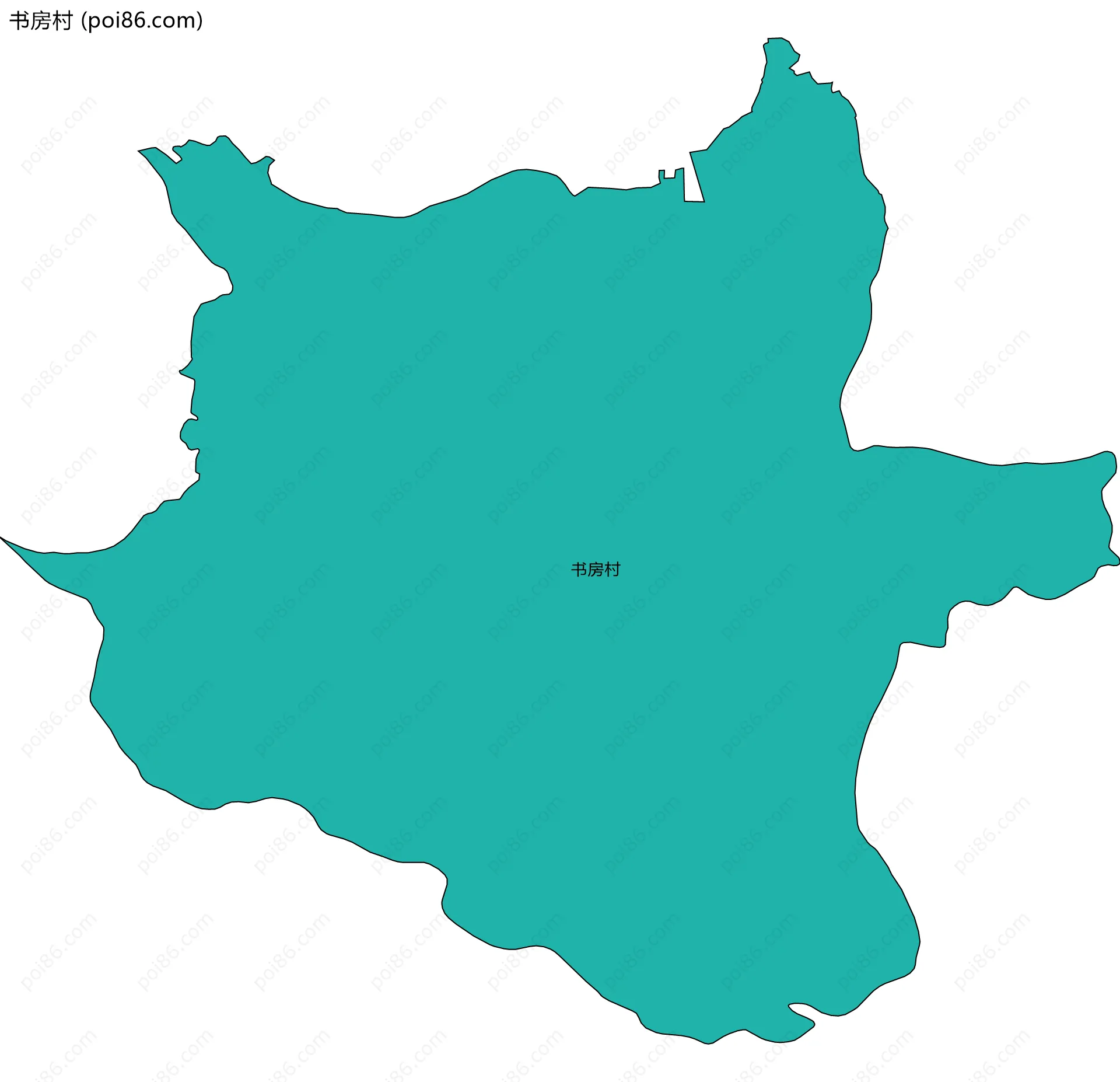 书房村边界地图