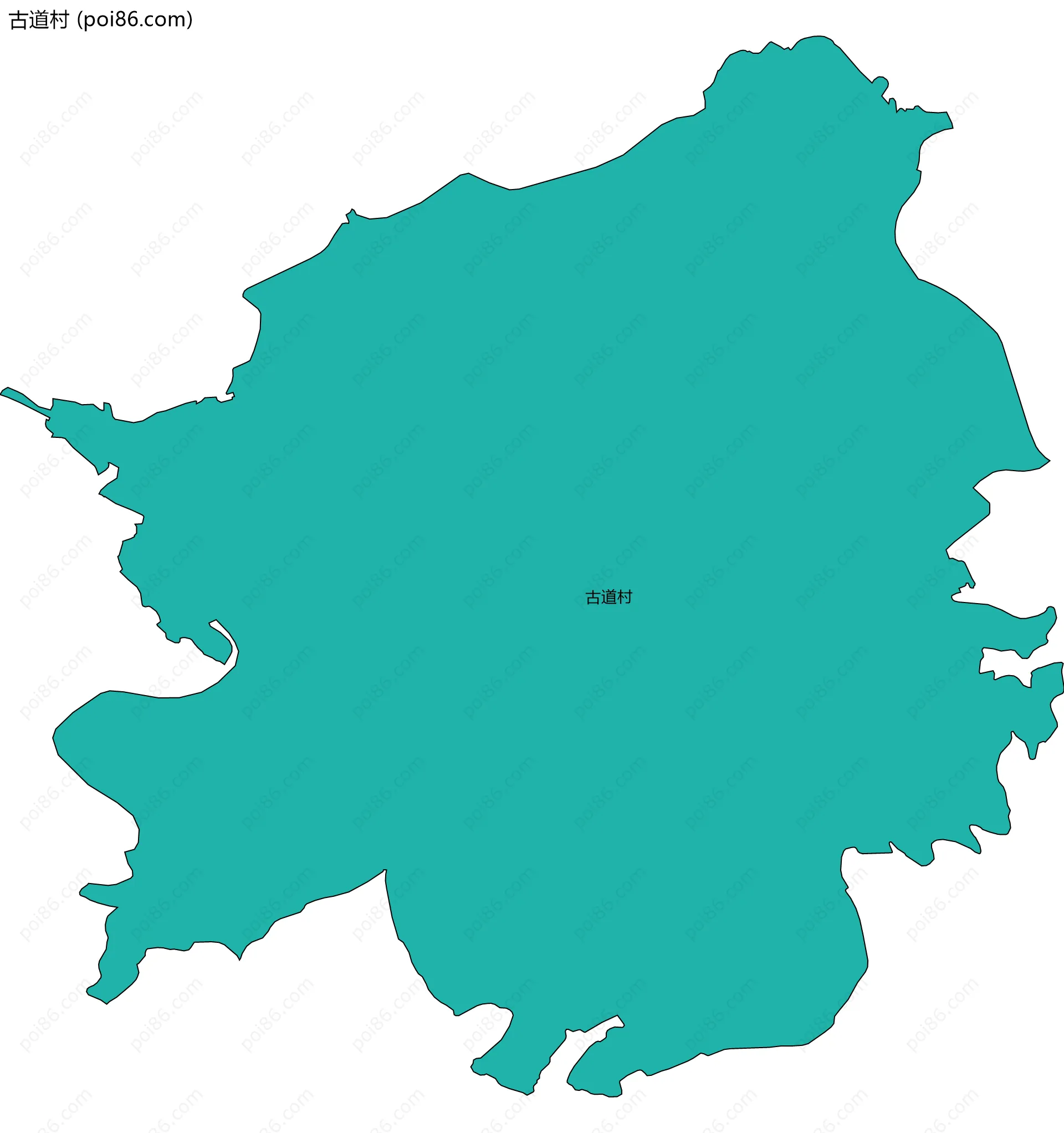 古道村边界地图