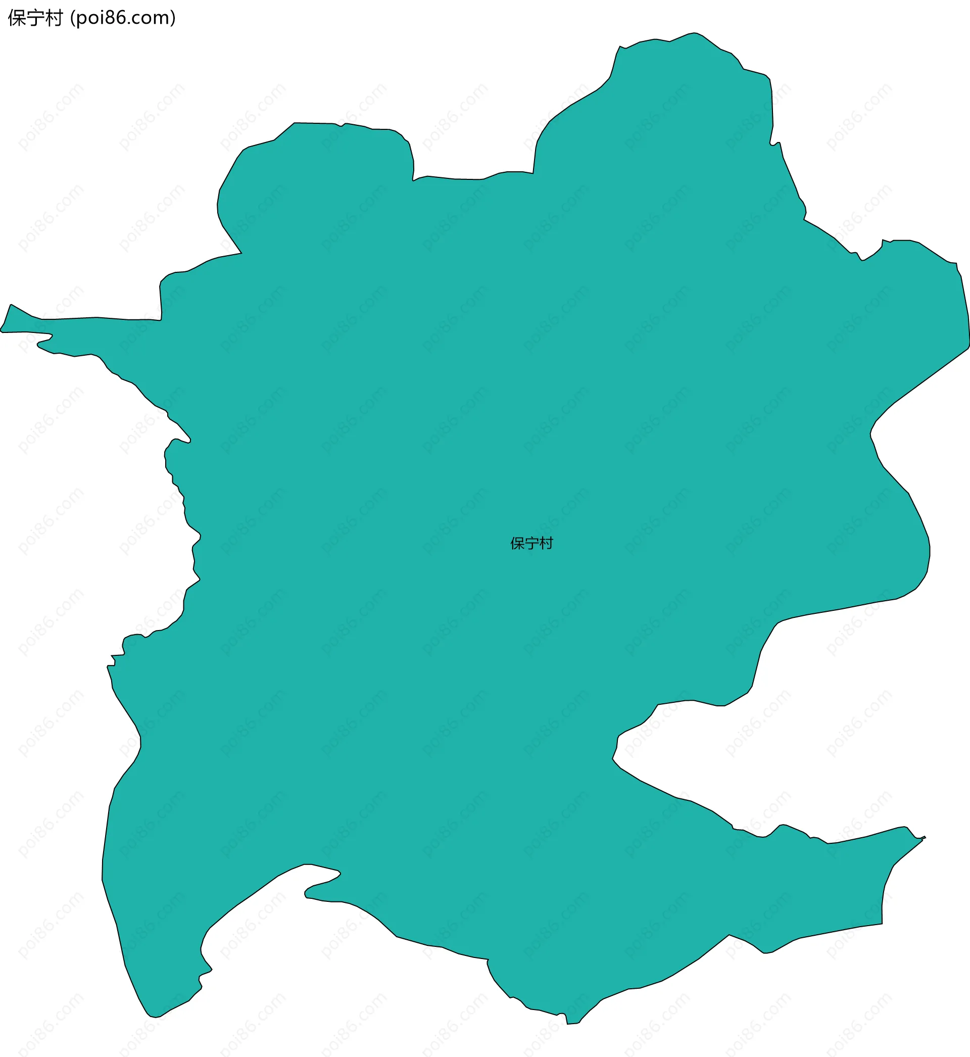 保宁村边界地图