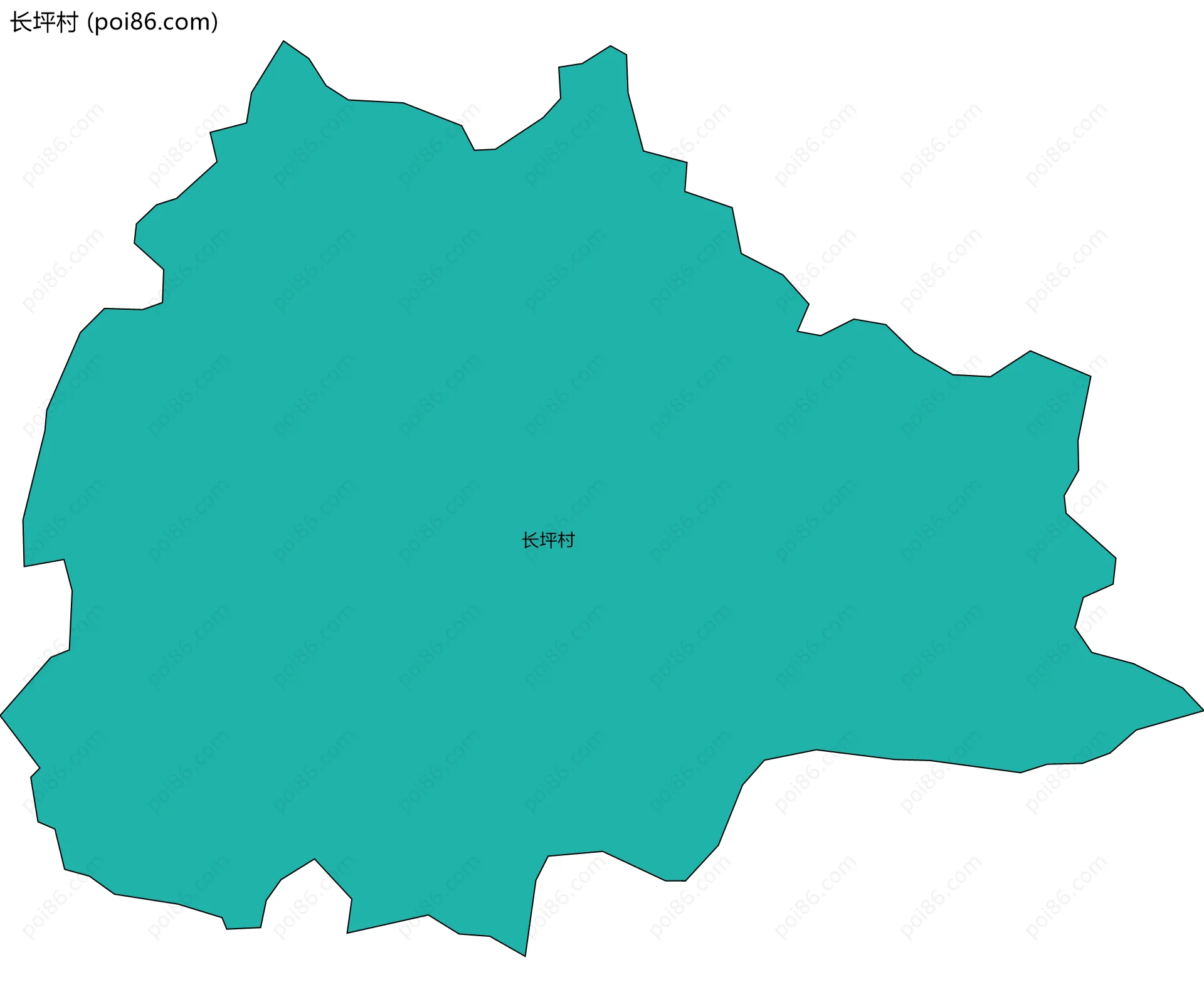 长坪村边界地图
