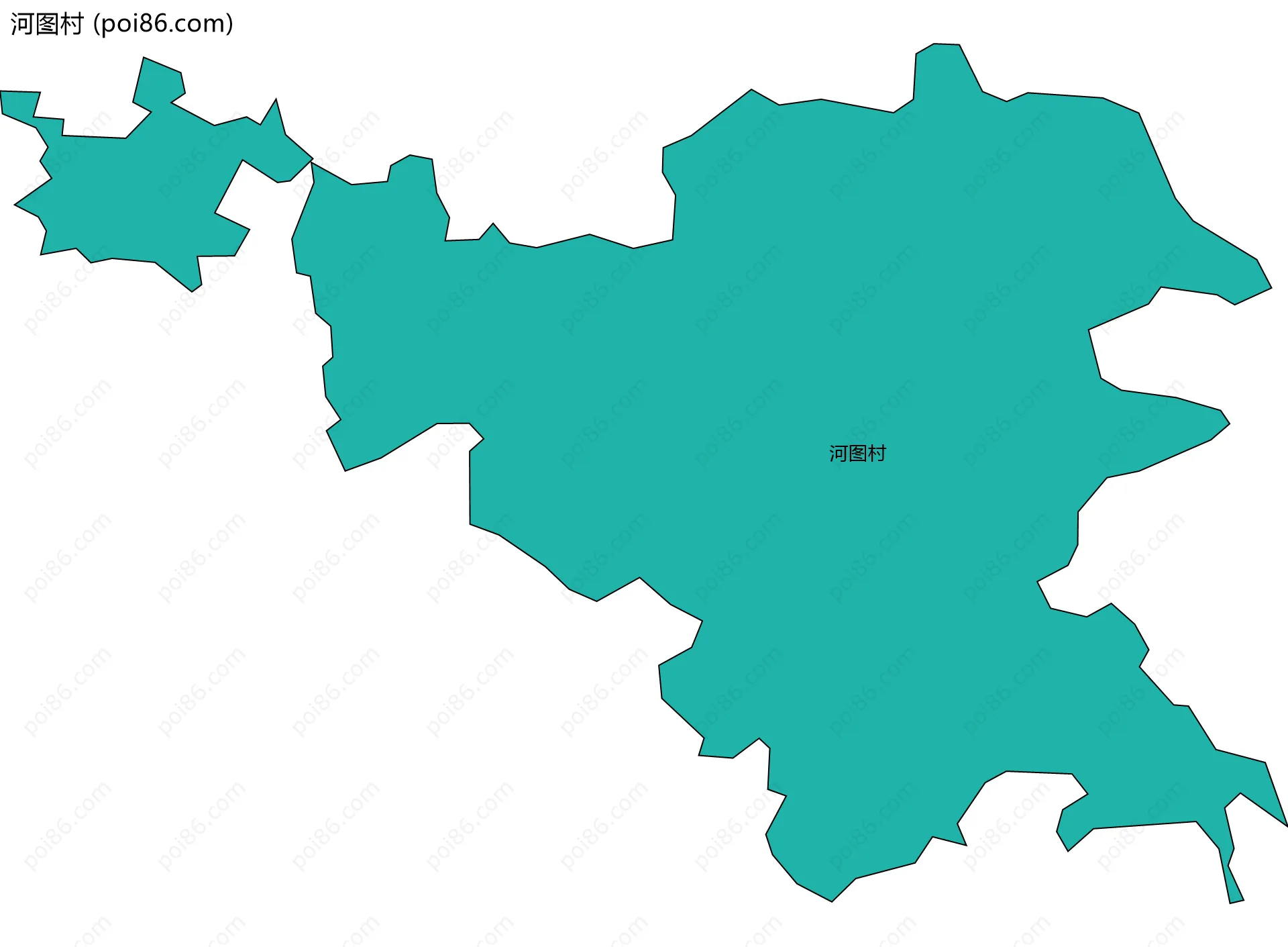 河图村边界地图