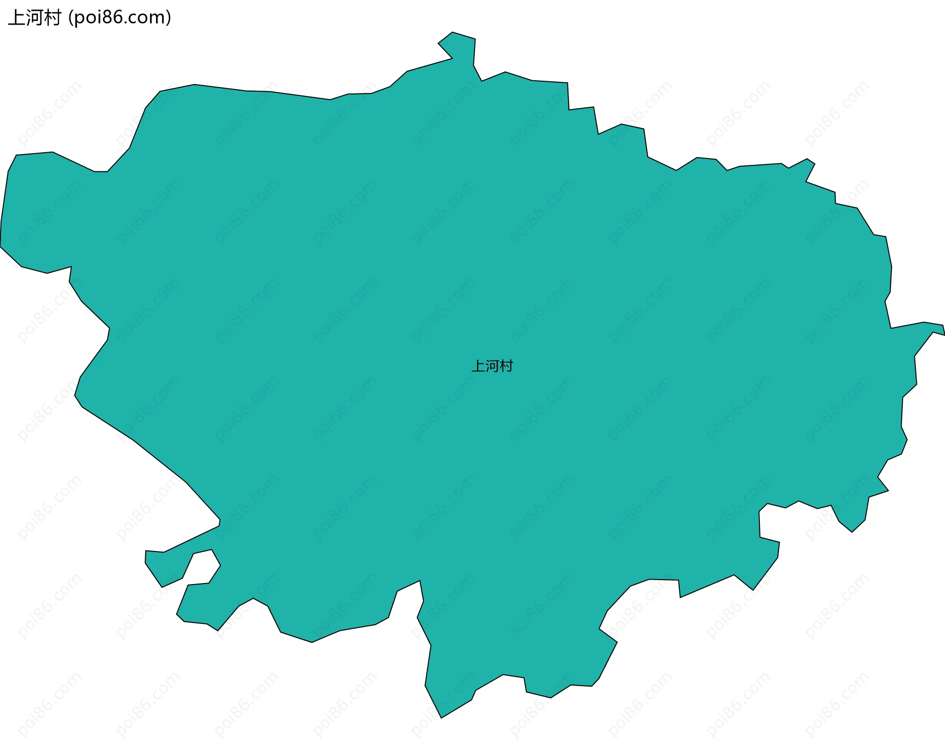 上河村边界地图
