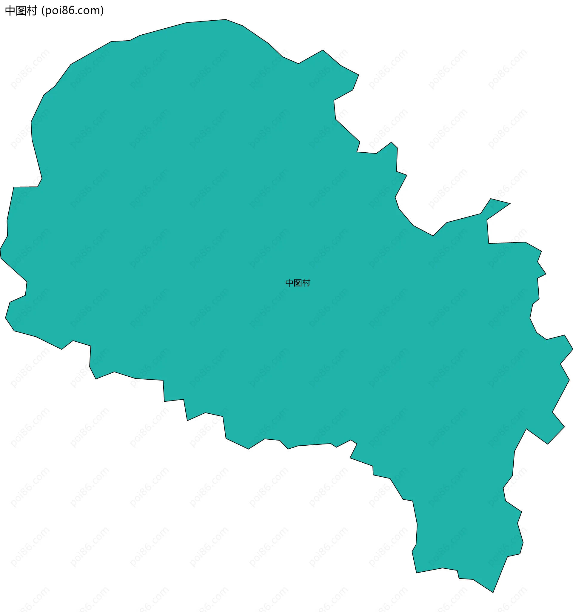 中图村边界地图