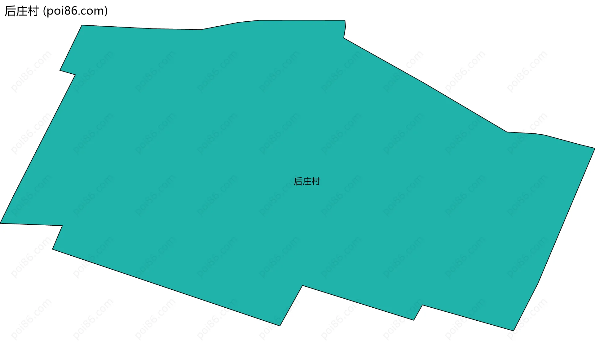 后庄村边界地图