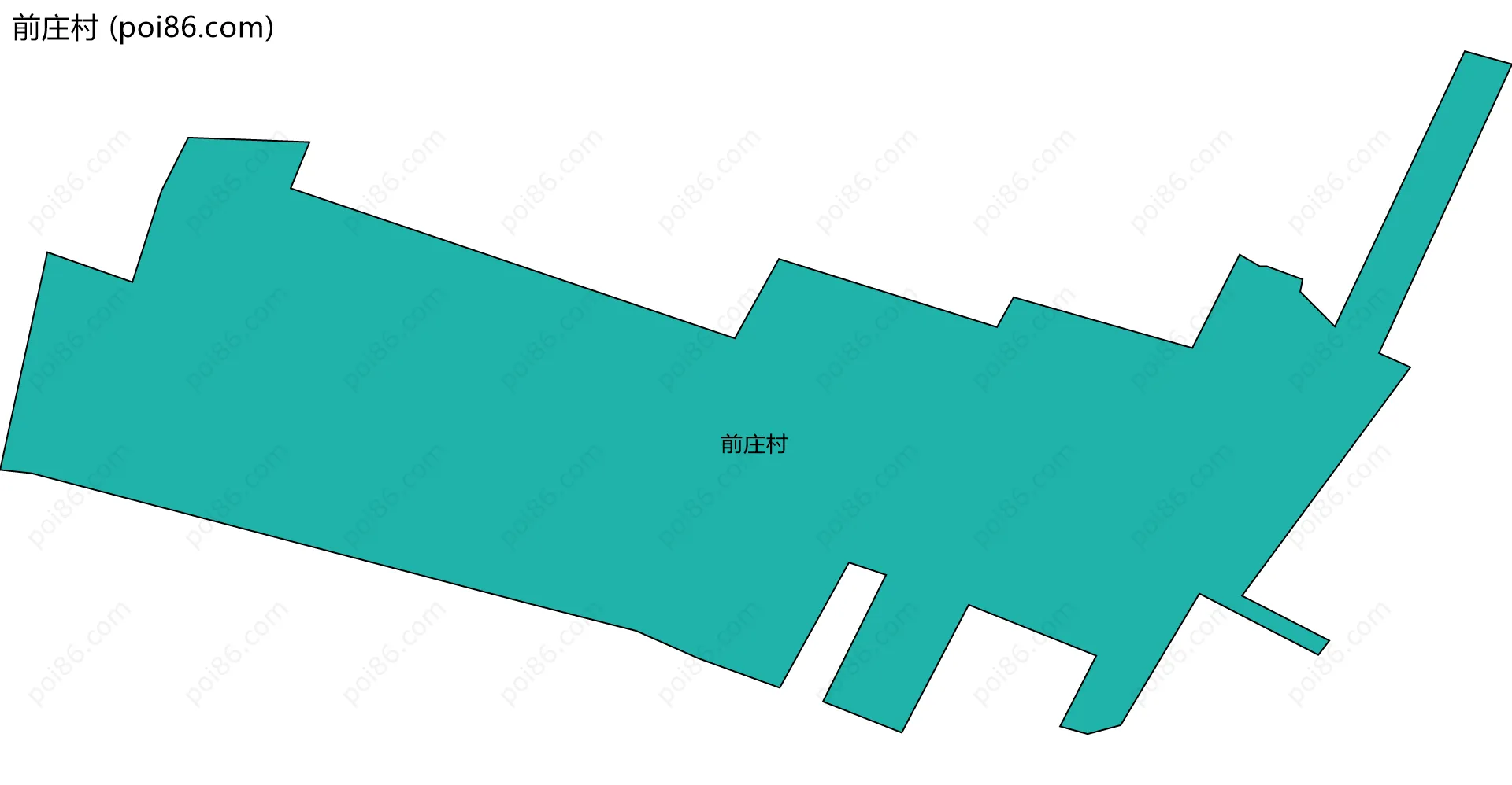 前庄村边界地图