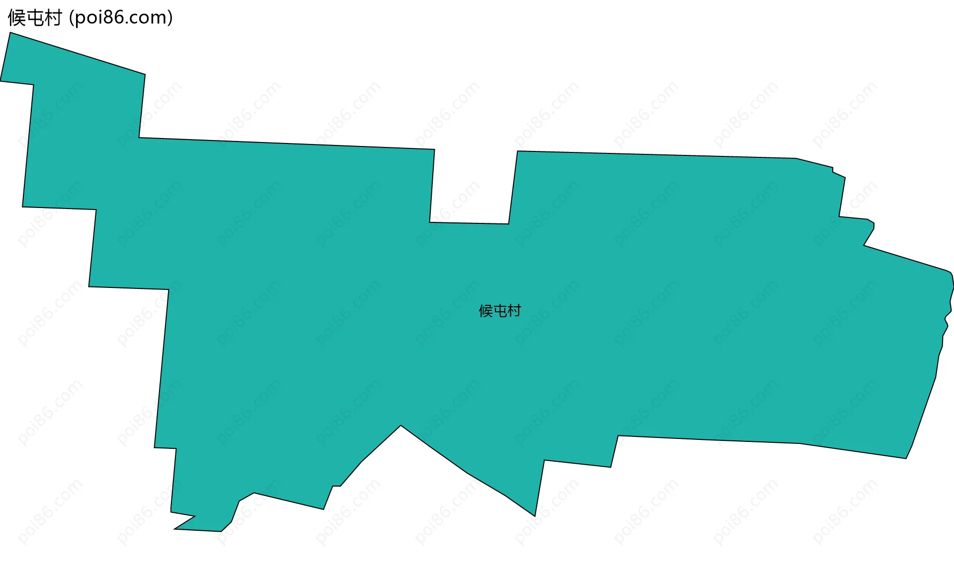 候屯村边界地图