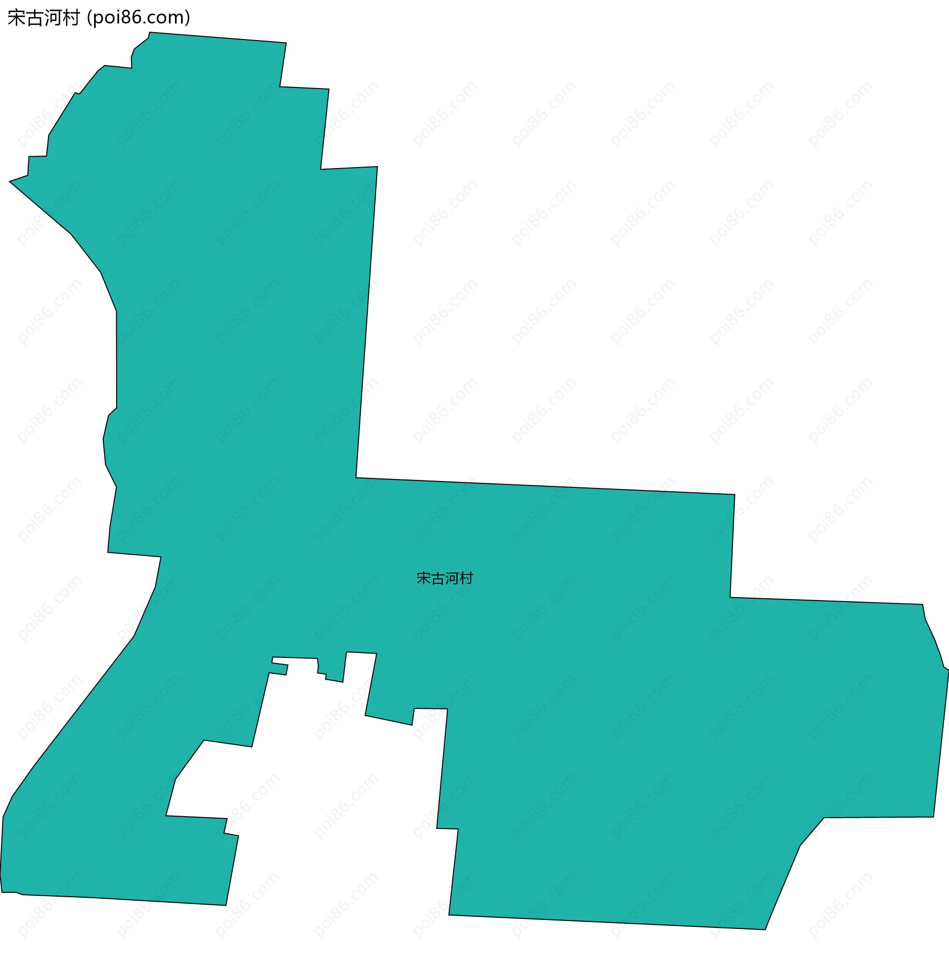 宋古河村边界地图